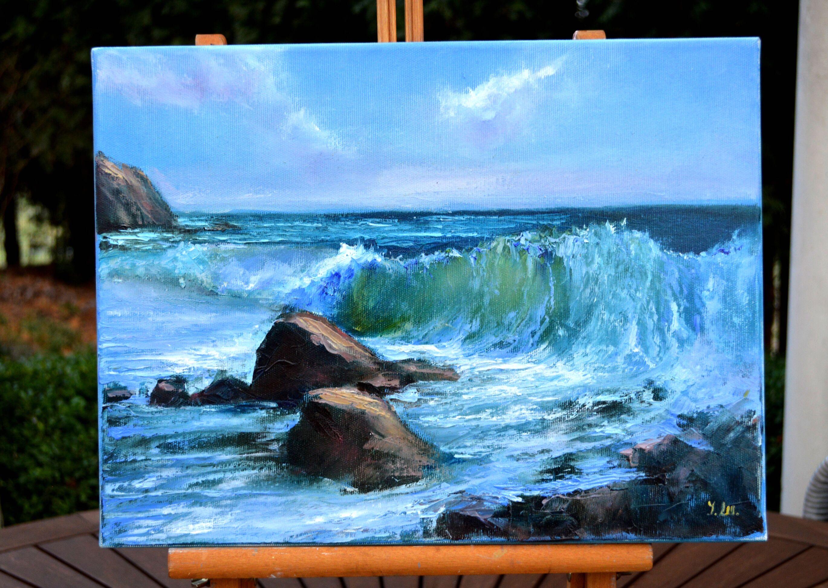 Tide Time - Painting by Elena Lukina