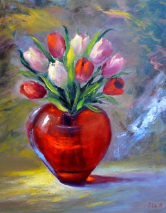 Valentine 50X40 oil painting. Valentine’s Day gifts art.