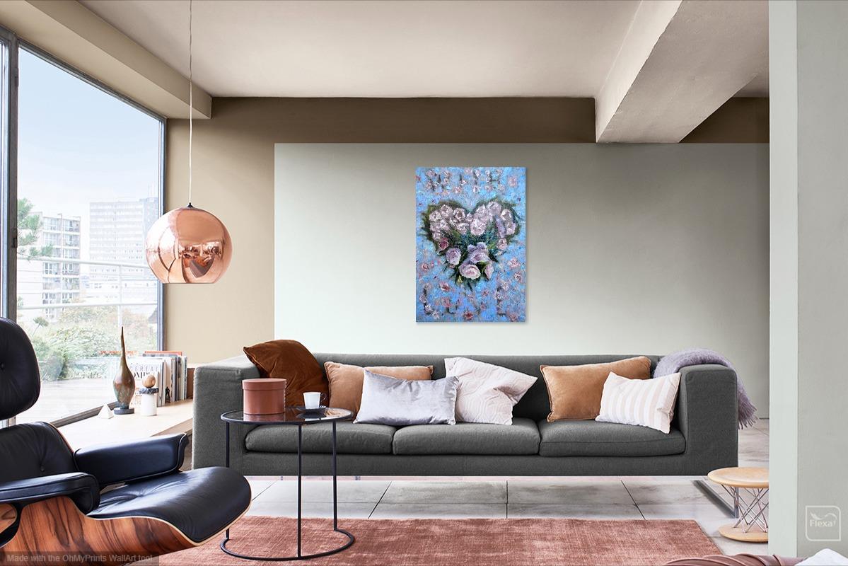 Valentinstag. Zehnte Liebe. 70X50 Ölgemälde im Angebot 15