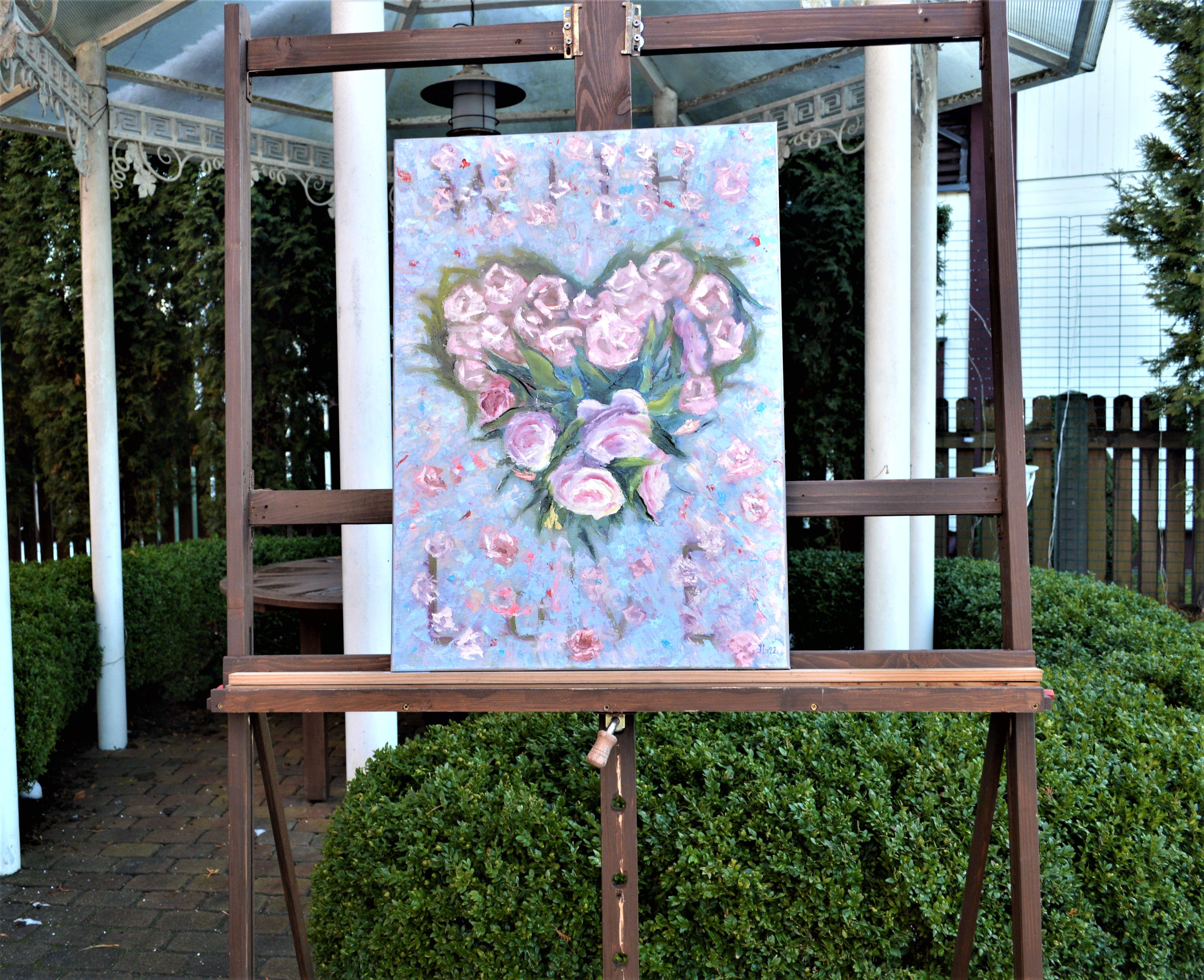 Valentinstag. Zehnte Liebe. 70X50 Ölgemälde (Expressionismus), Painting, von Elena Lukina