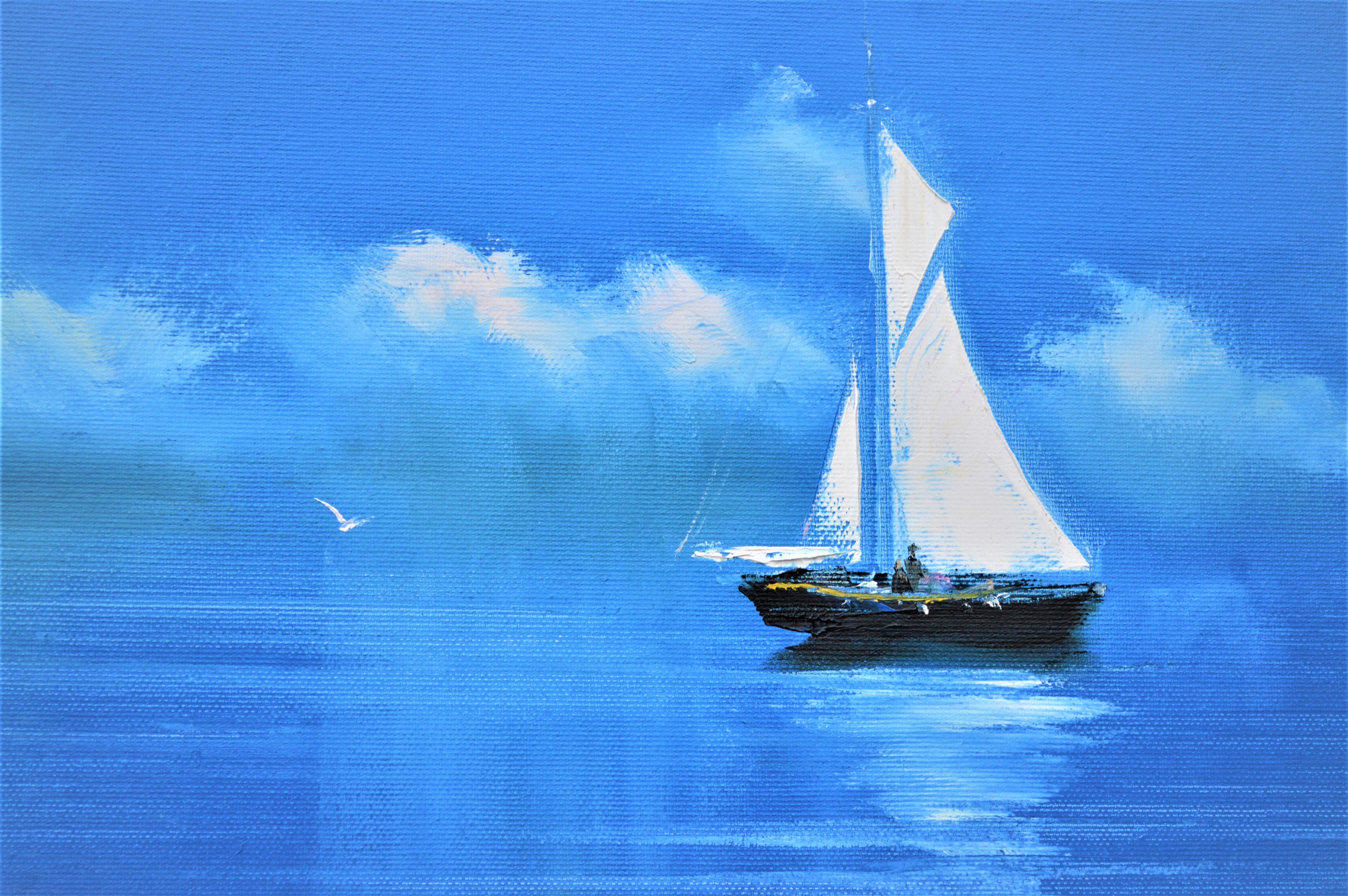 Vast sea - Painting by Elena Lukina
