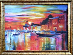 Venice in night lights