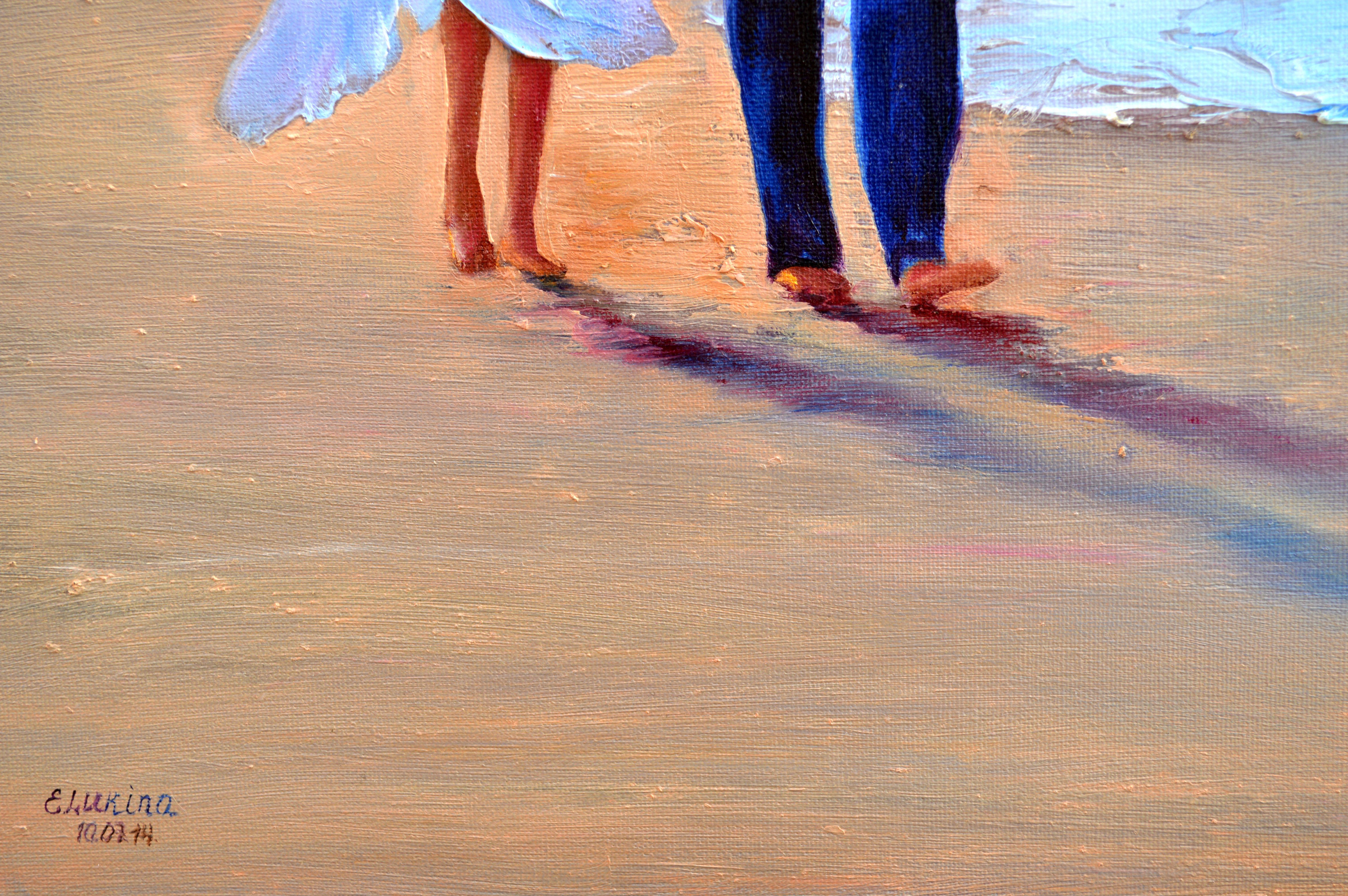 Walk together 50X70 oil, Valentine’s Day gifts art For Sale 5