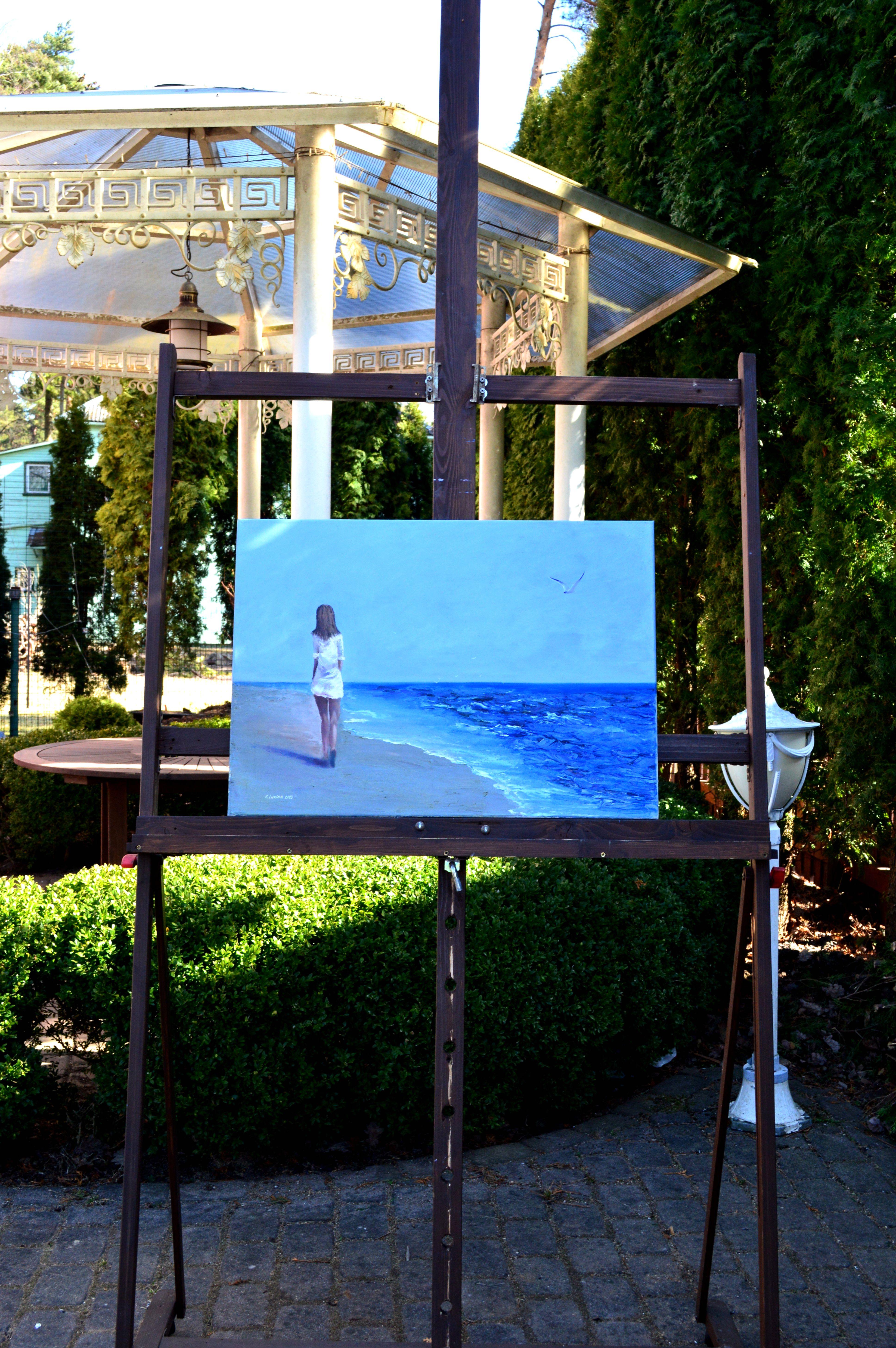 Paseando por el mar - Painting de Elena Lukina