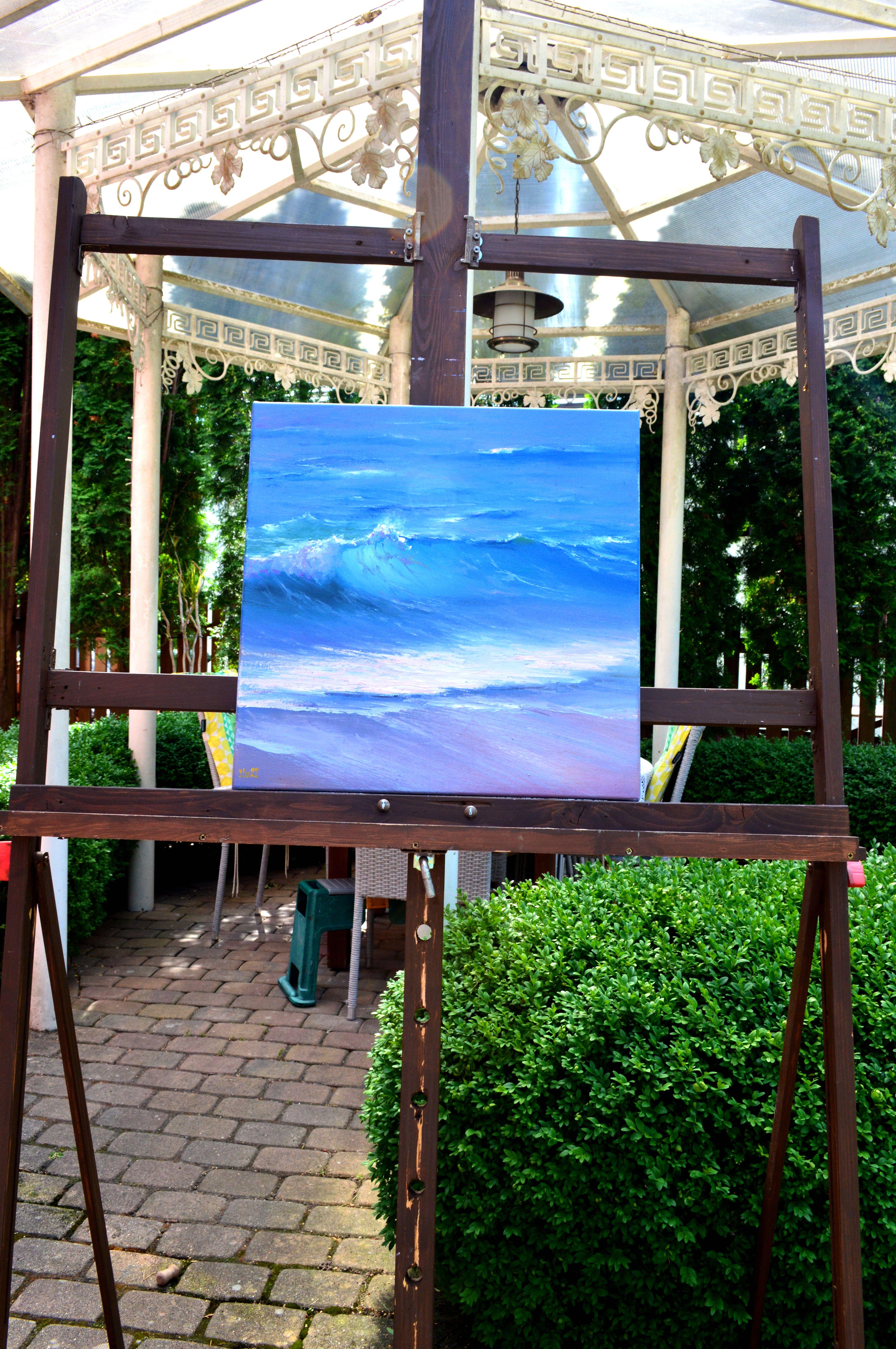 Waves d'été chaudes - Painting de Elena Lukina