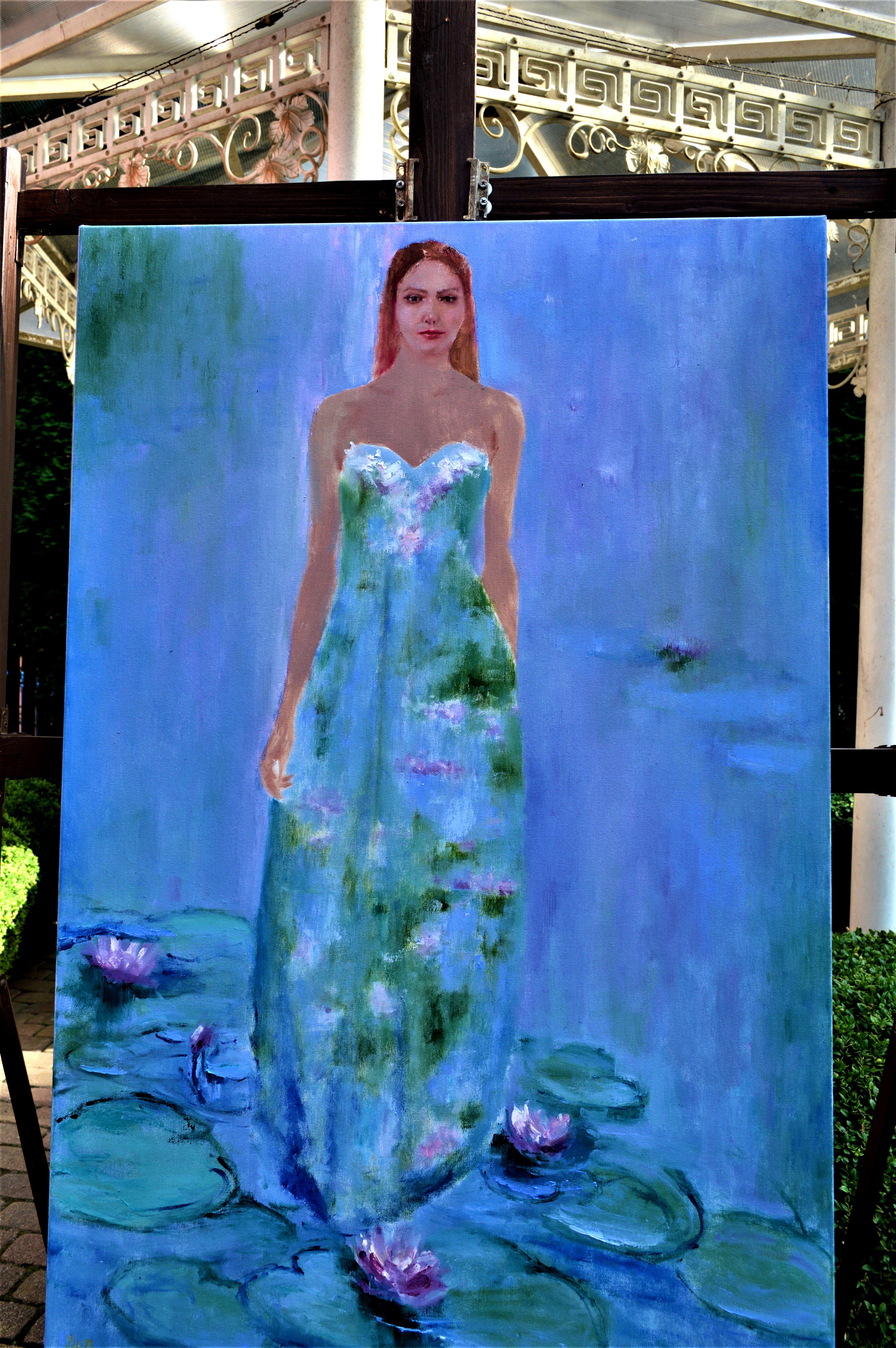 Ninfea - Painting Espressionista di Elena Lukina