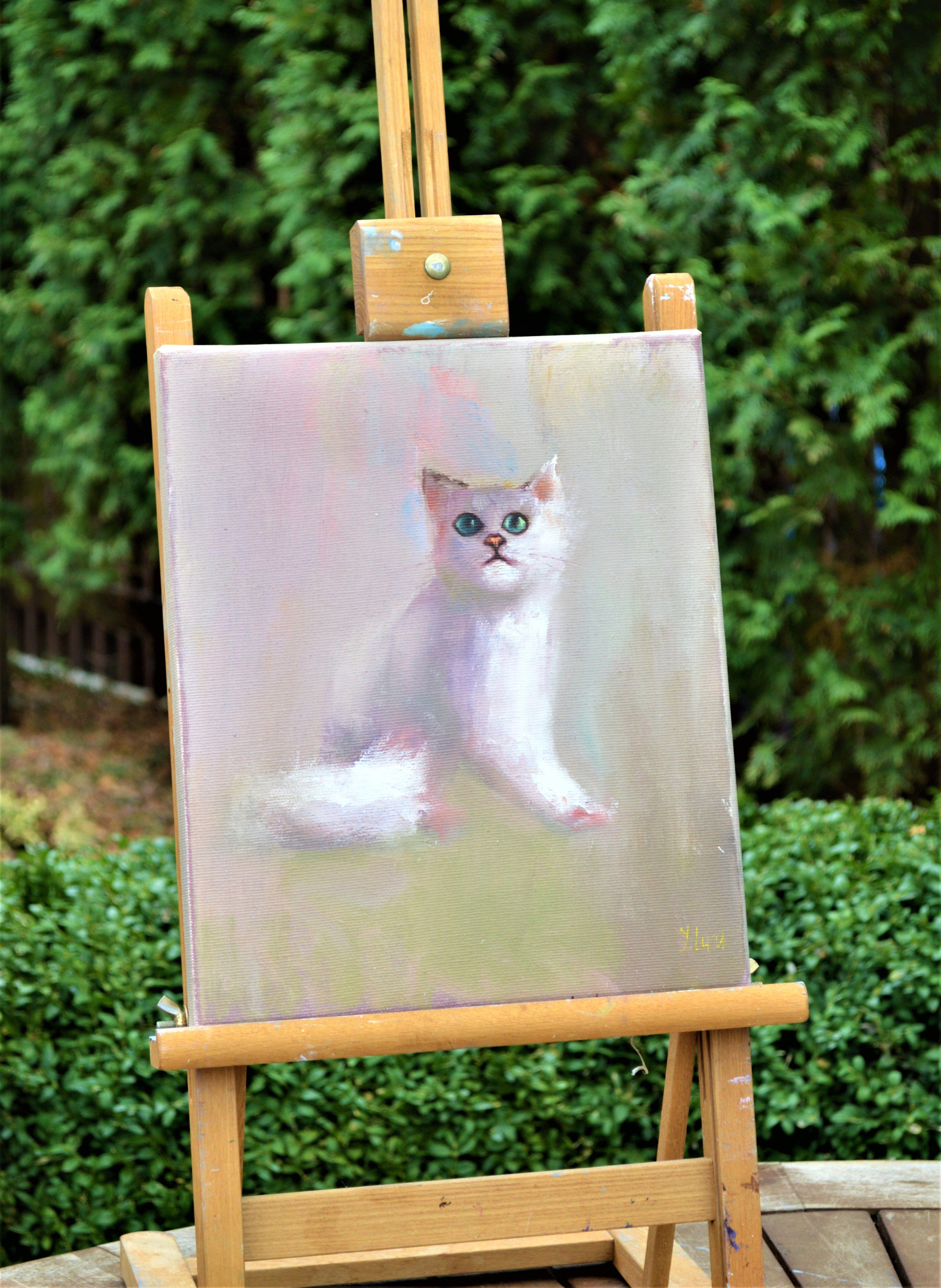 Blanco esponjoso - Painting de Elena Lukina