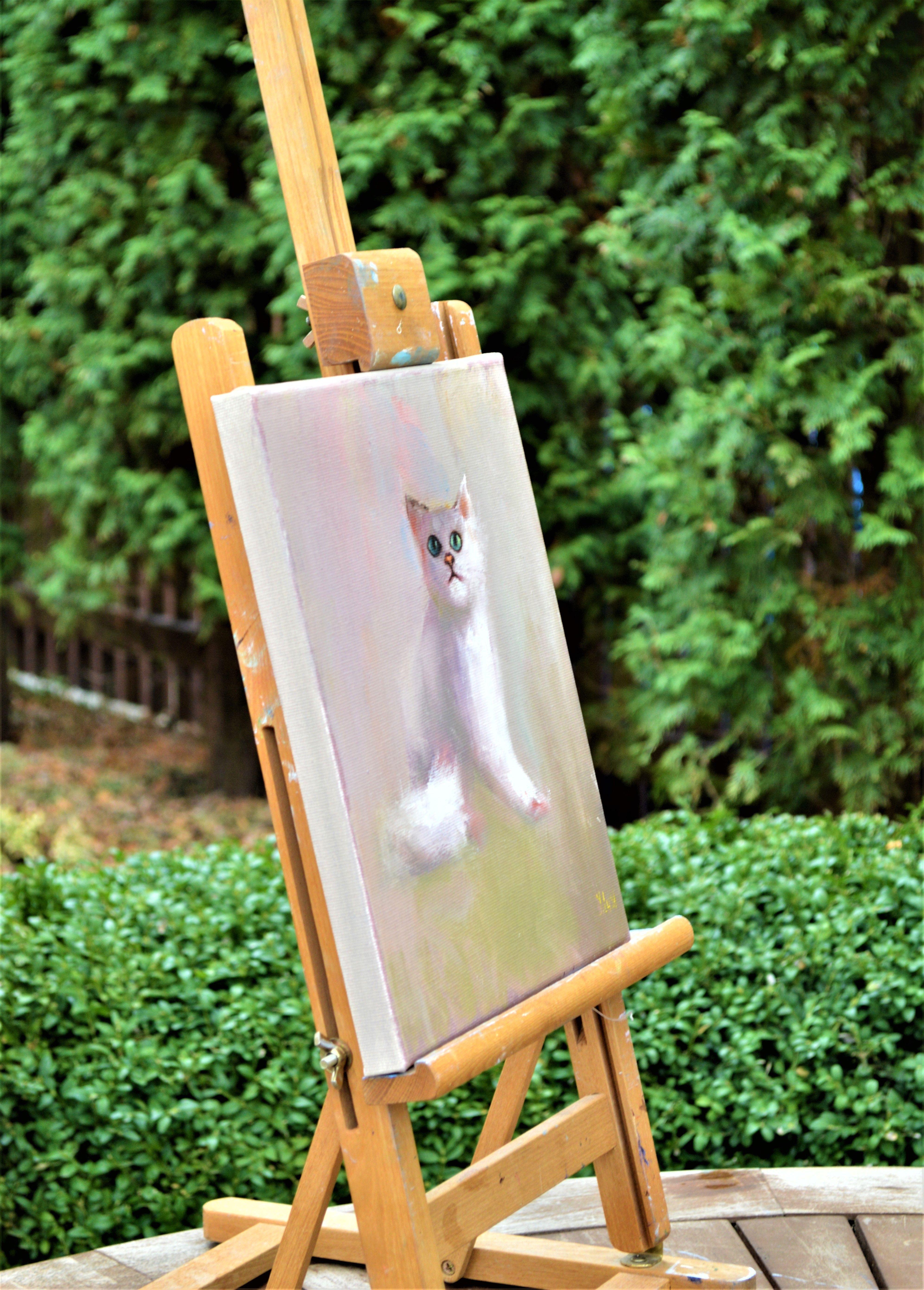 Blanco esponjoso - Painting Expresionista de Elena Lukina