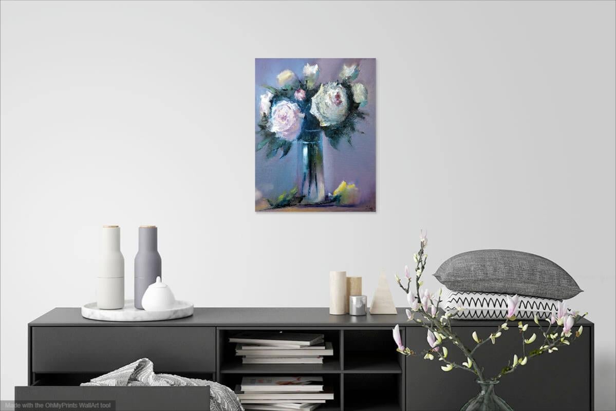 Rosas blancas 50X40 en venta 12