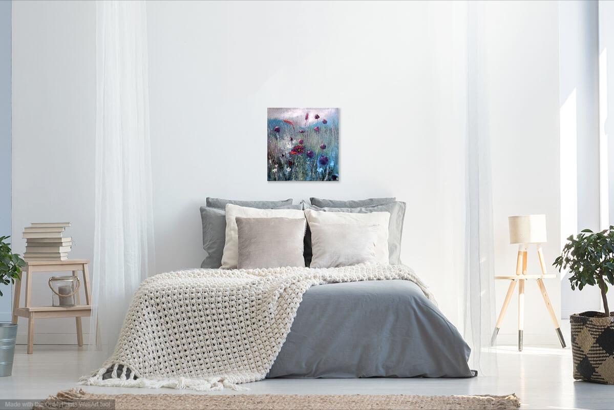 Wild field herbs 40X40 Ölgemälde im Angebot 12