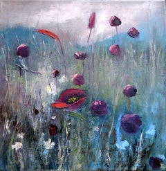 Wild field herbs 40X40 oil painting