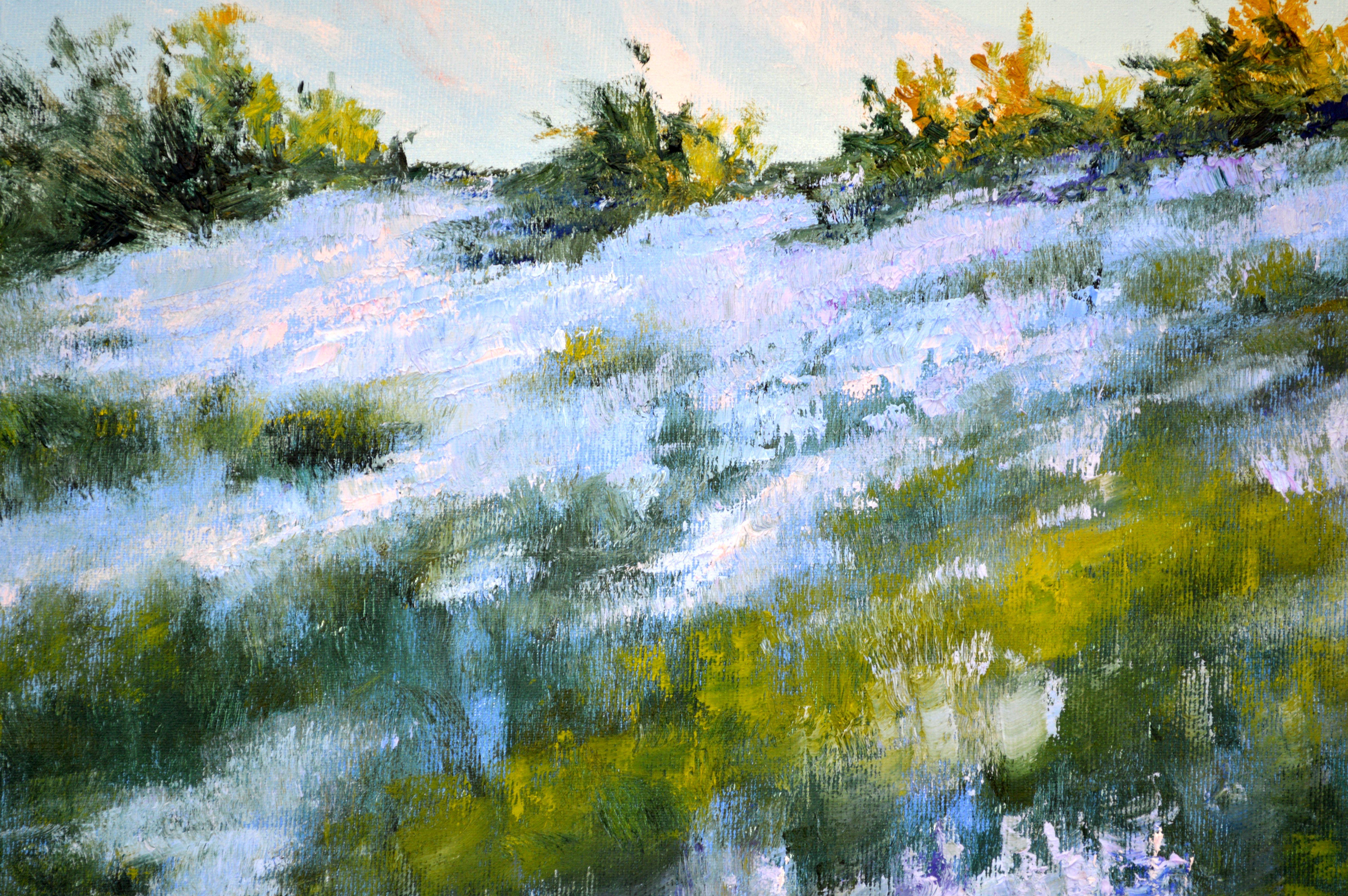 Wilder Lavendel im Dunst der Morgensonne im Angebot 6