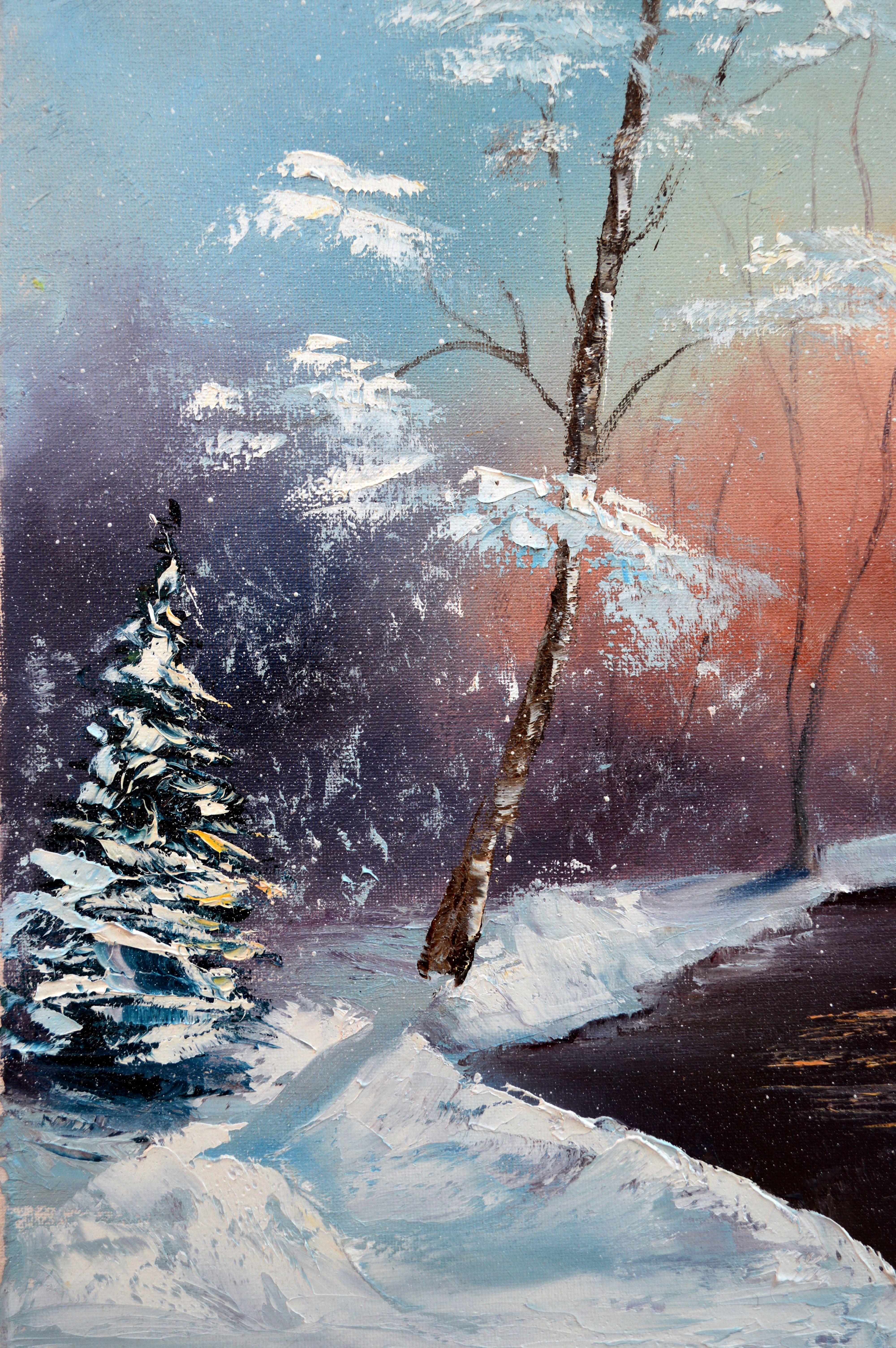 WINTER SALE!  Before Christmas 40X50 oi painting For Sale 4