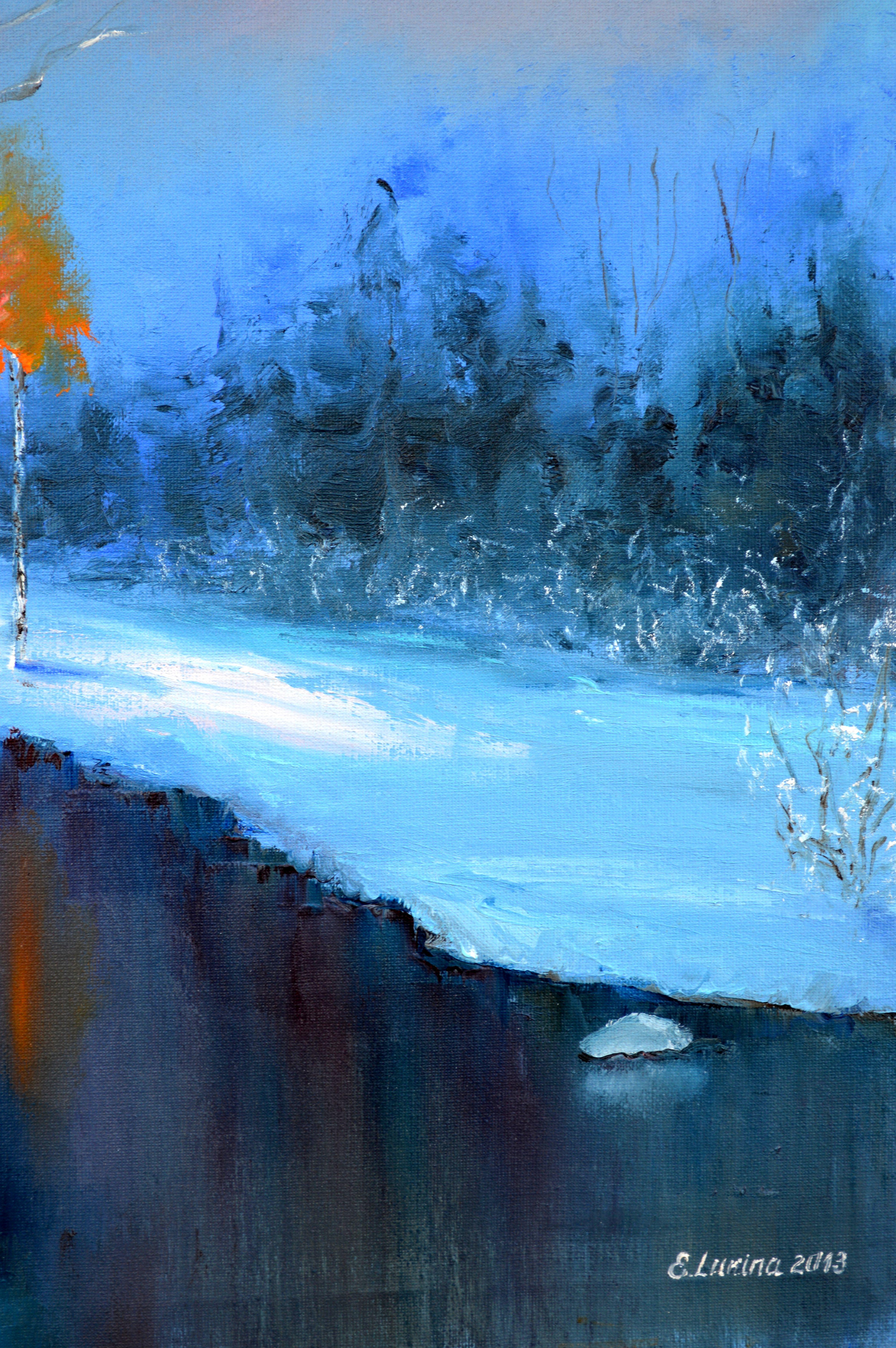 WINTER SALE! Christmas is coming 50X70 oil painting For Sale 6