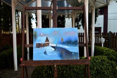 Il Natale sta arrivando 50X70 pittura ad olio