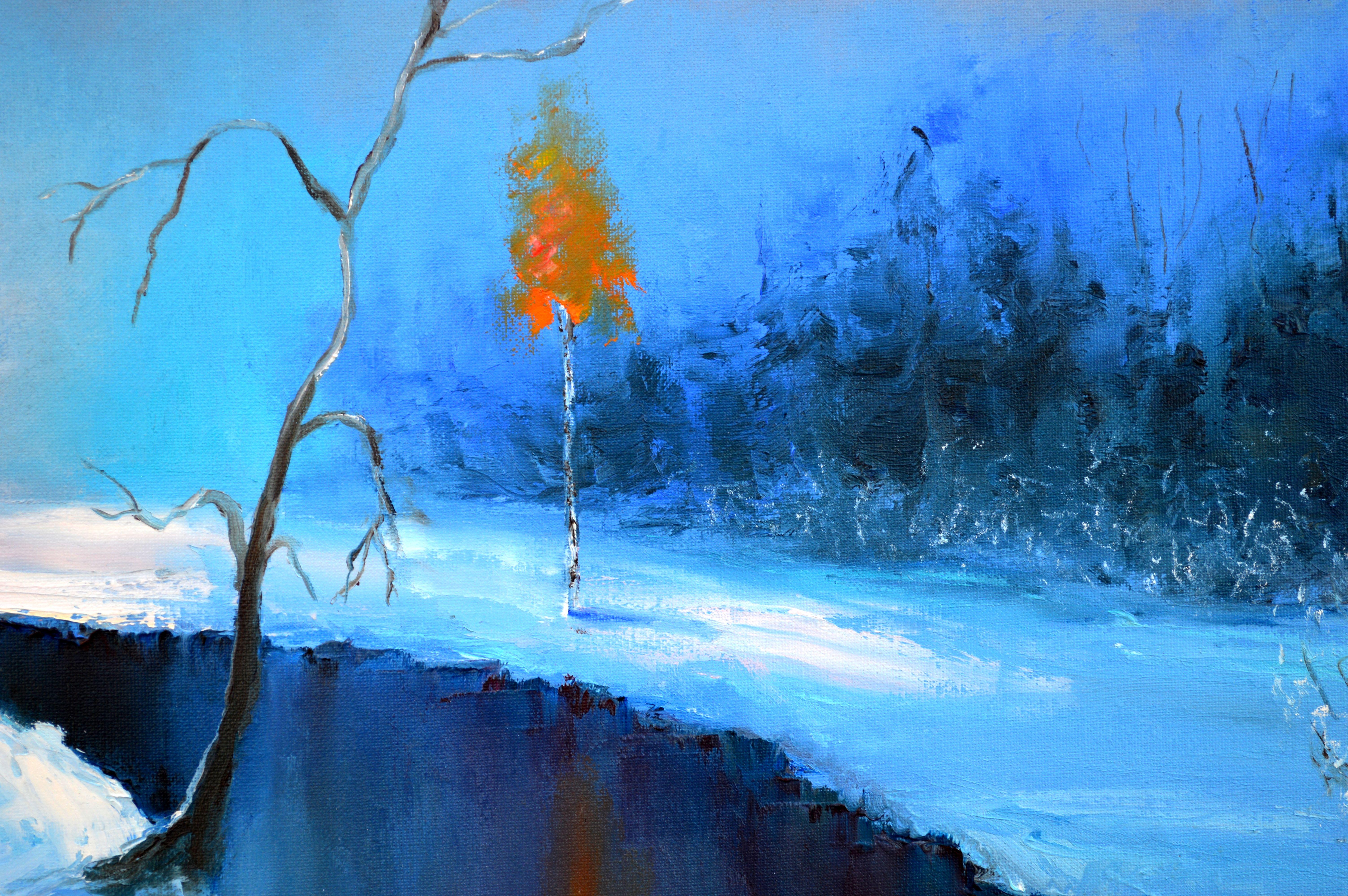 WINTER SALE! Christmas is coming 50X70 oil painting For Sale 4