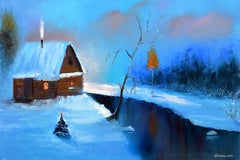 WINTER SALE! Christmas is coming 50X70 oil painting