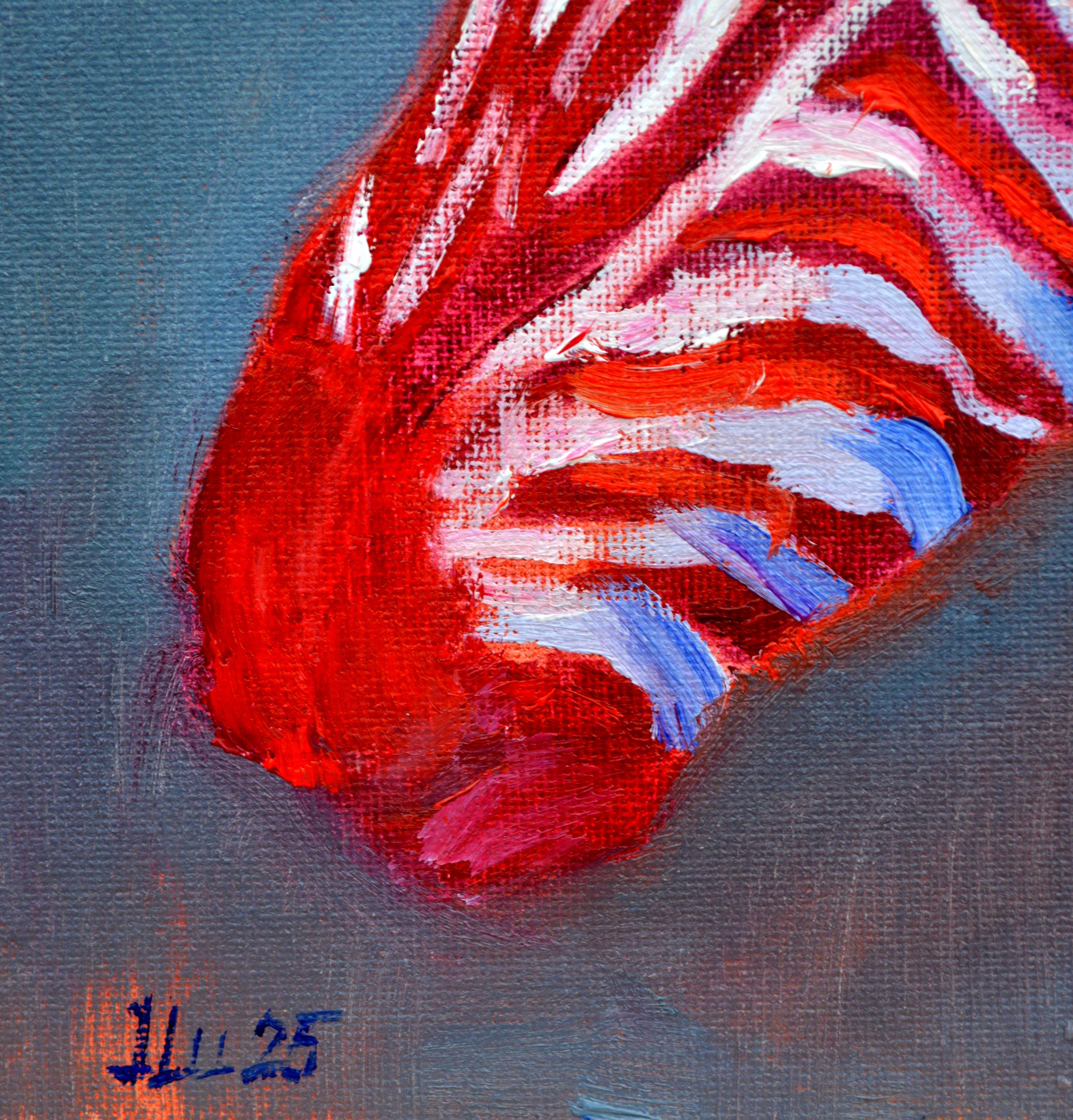 Zebra in Rot im Angebot 2