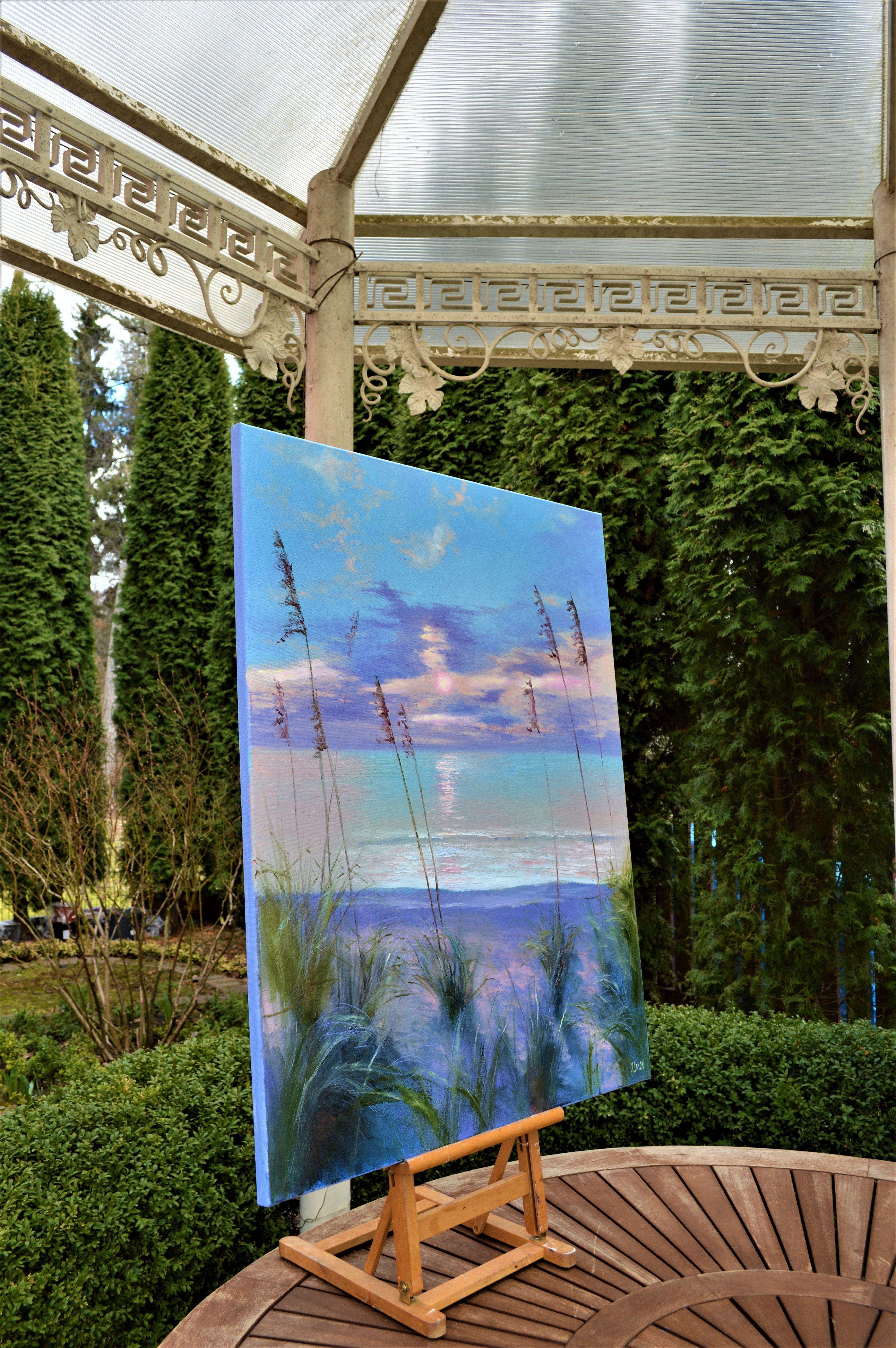Gentle Sunset, Gemälde, Öl auf Leinwand im Angebot 1