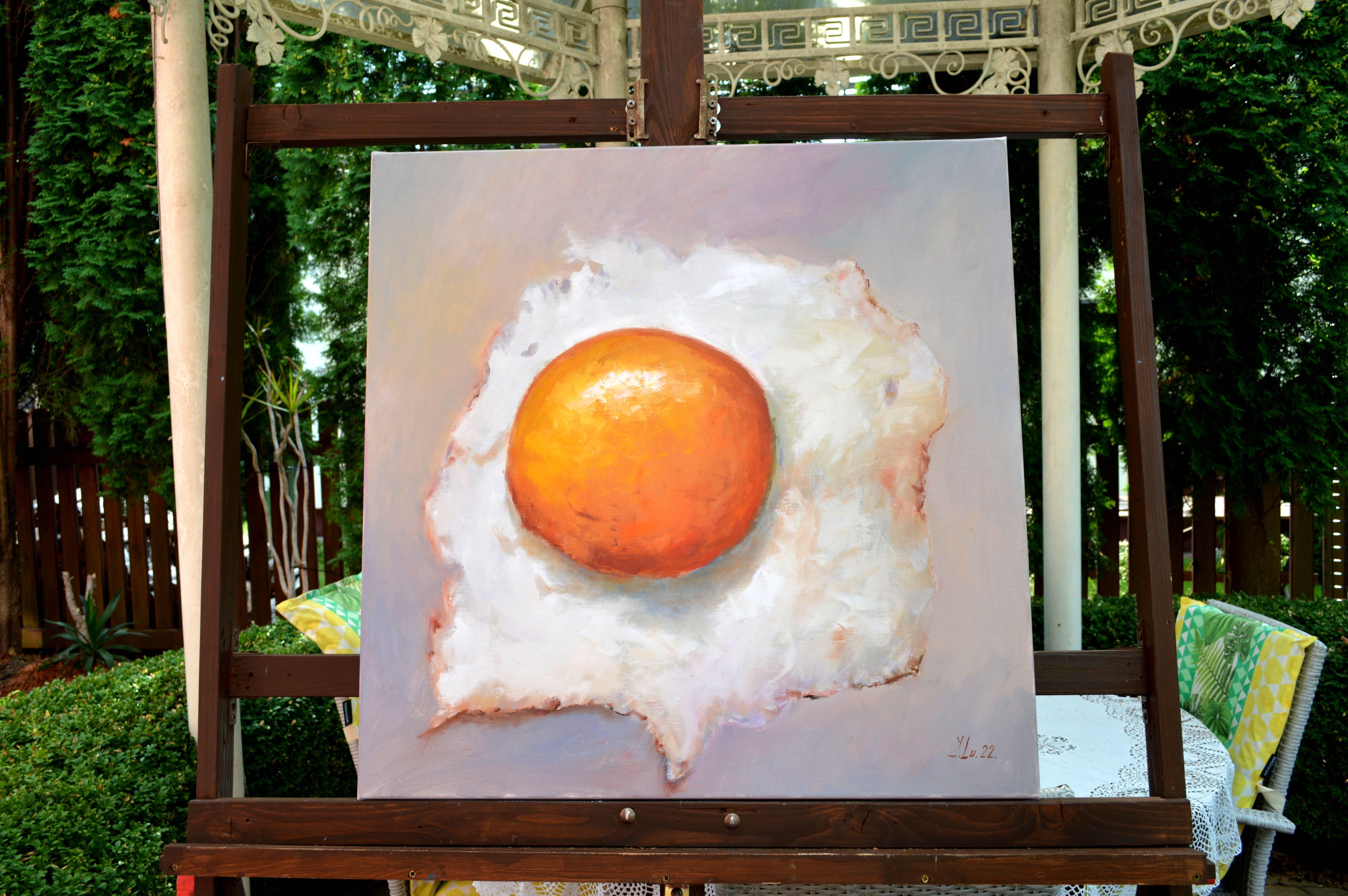 Just Scrambled Eggs, Painting, Oil on Canvas For Sale 1