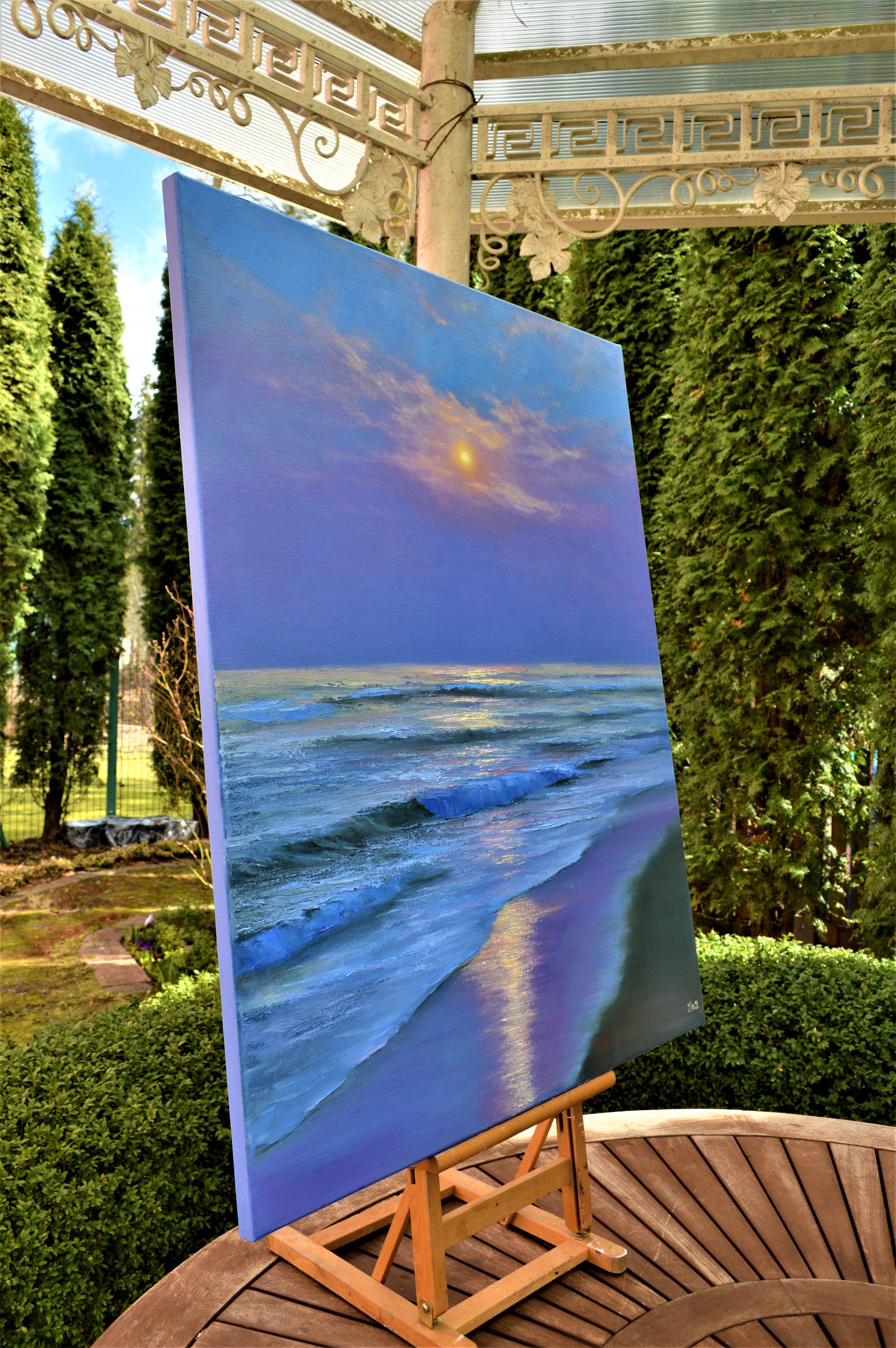 La mia sera, Pittura, Olio su tela in vendita 1