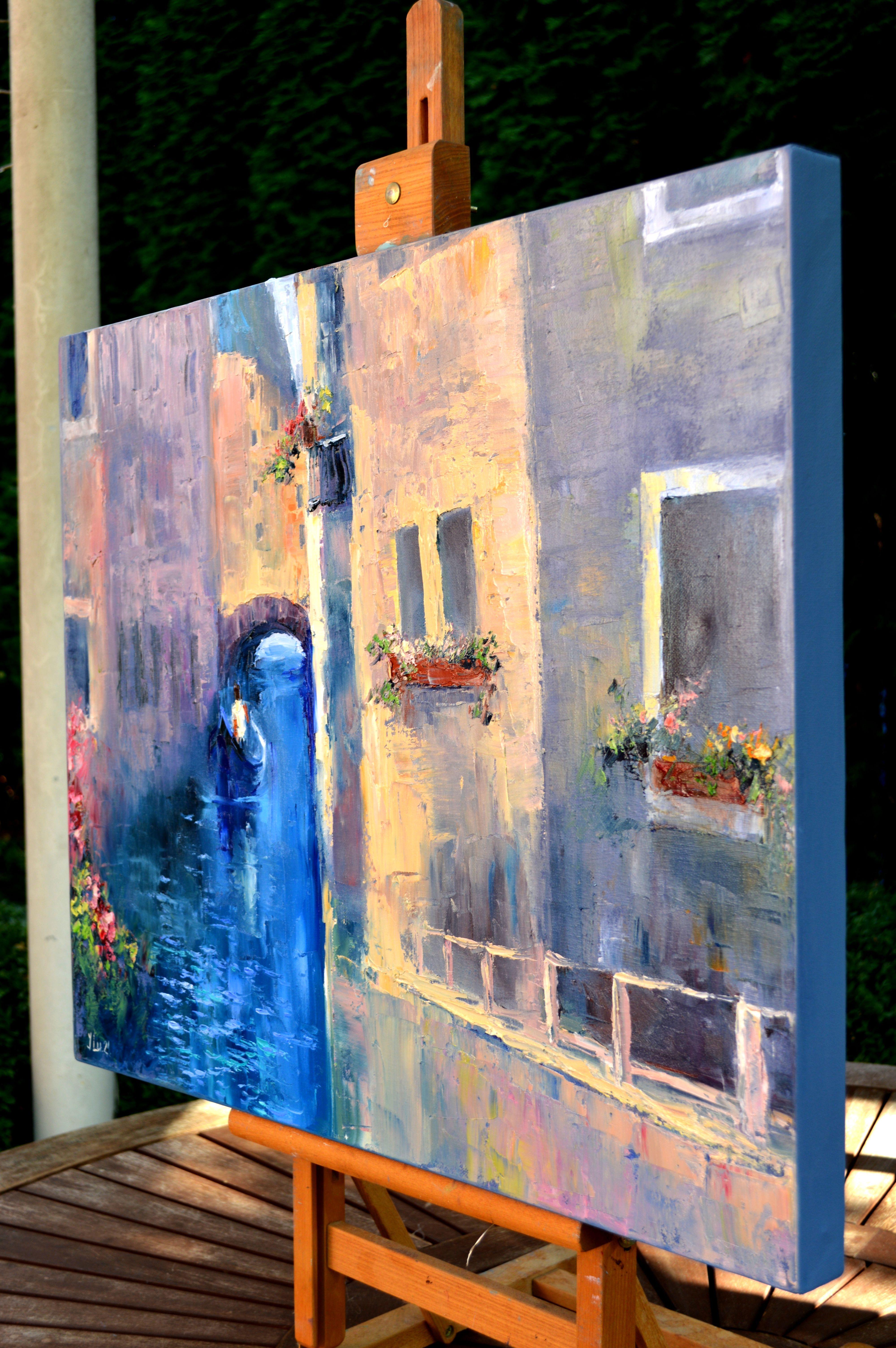 Venice, I miss you, Gemälde, Öl auf Leinwand im Angebot 1