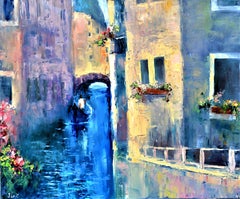 Venice, I miss you, Gemälde, Öl auf Leinwand