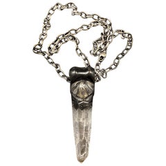 Elena Lyakir "The Madstone" Crystal and Selenite Pendant Necklace, 2020