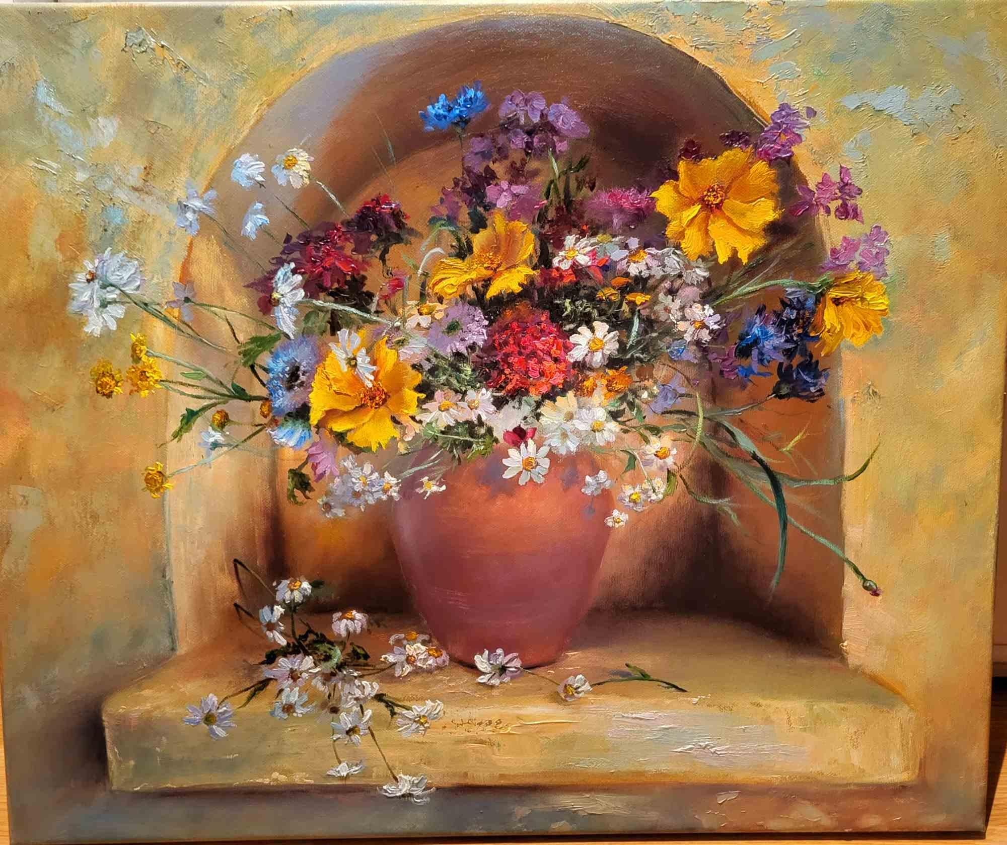 'Antique beauty'. Oil painting on canvas 50 x 60 cm, 2024. 

