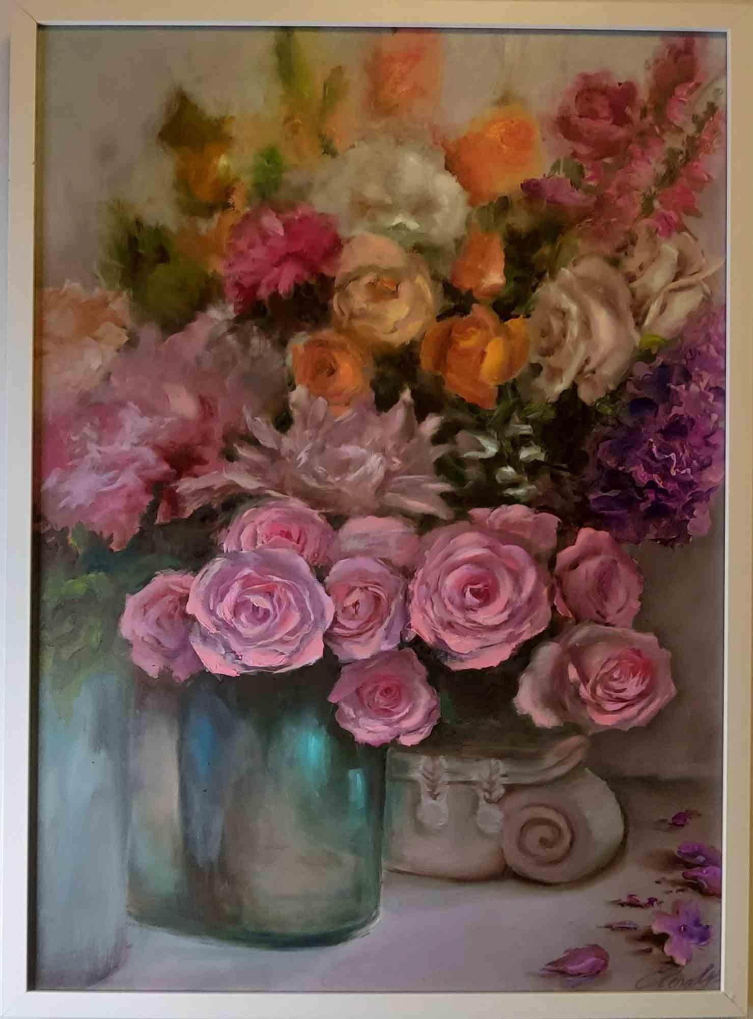 Pintura al óleo sobre lienzo de Elena Mardashova, 70x50 cm. realizada en 2020.

Excelente estado.