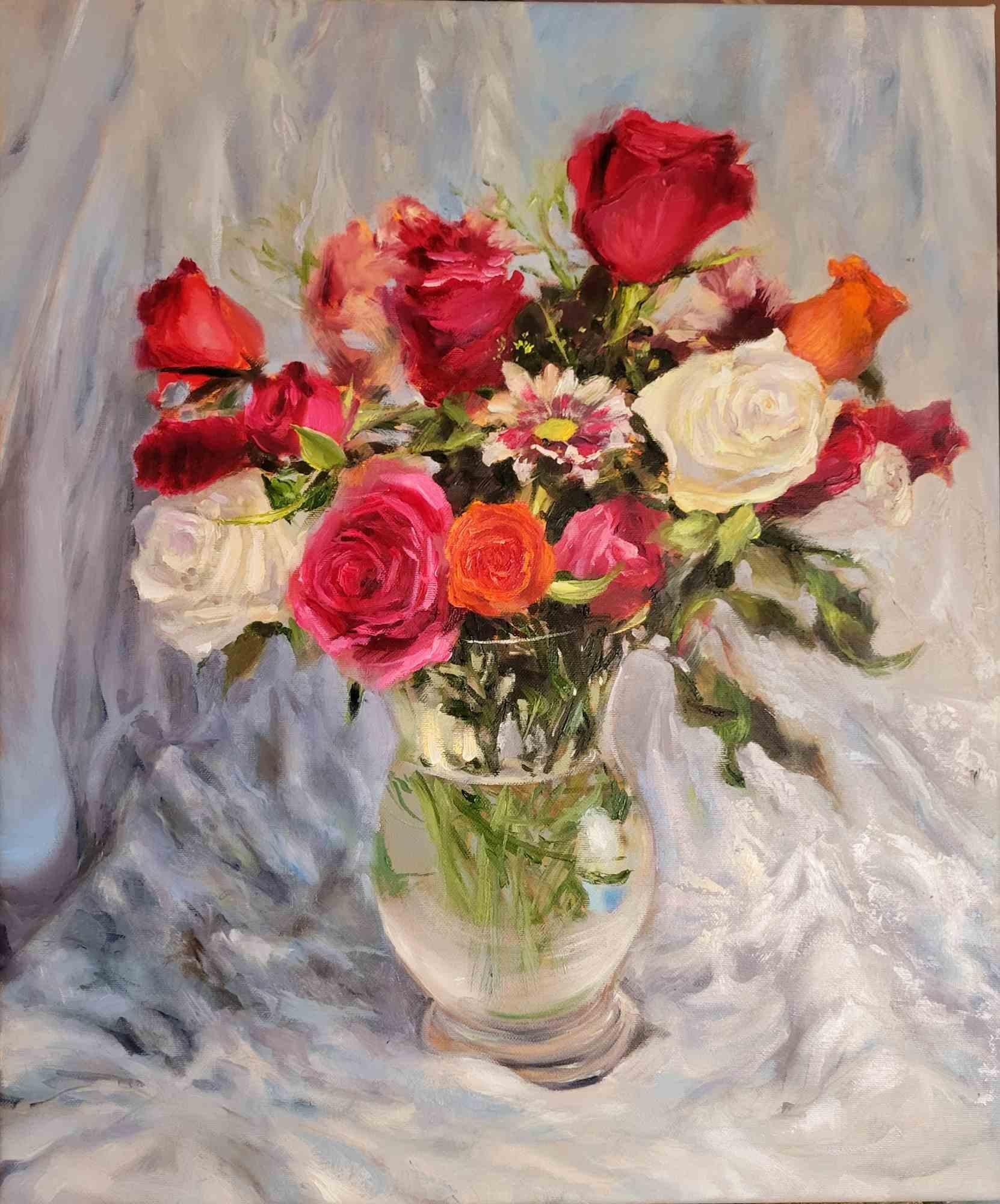 Elegance - Oil Paint by Elena Mardashova - 2025