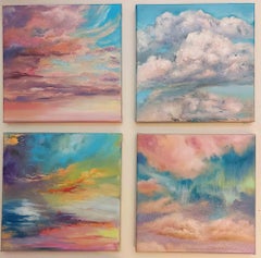 Four Moods of Sky - Oil Painting by Elena Mardashova - 2022