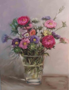 Happy Flowers - Oil Painting by Elena Mardashova - 2020