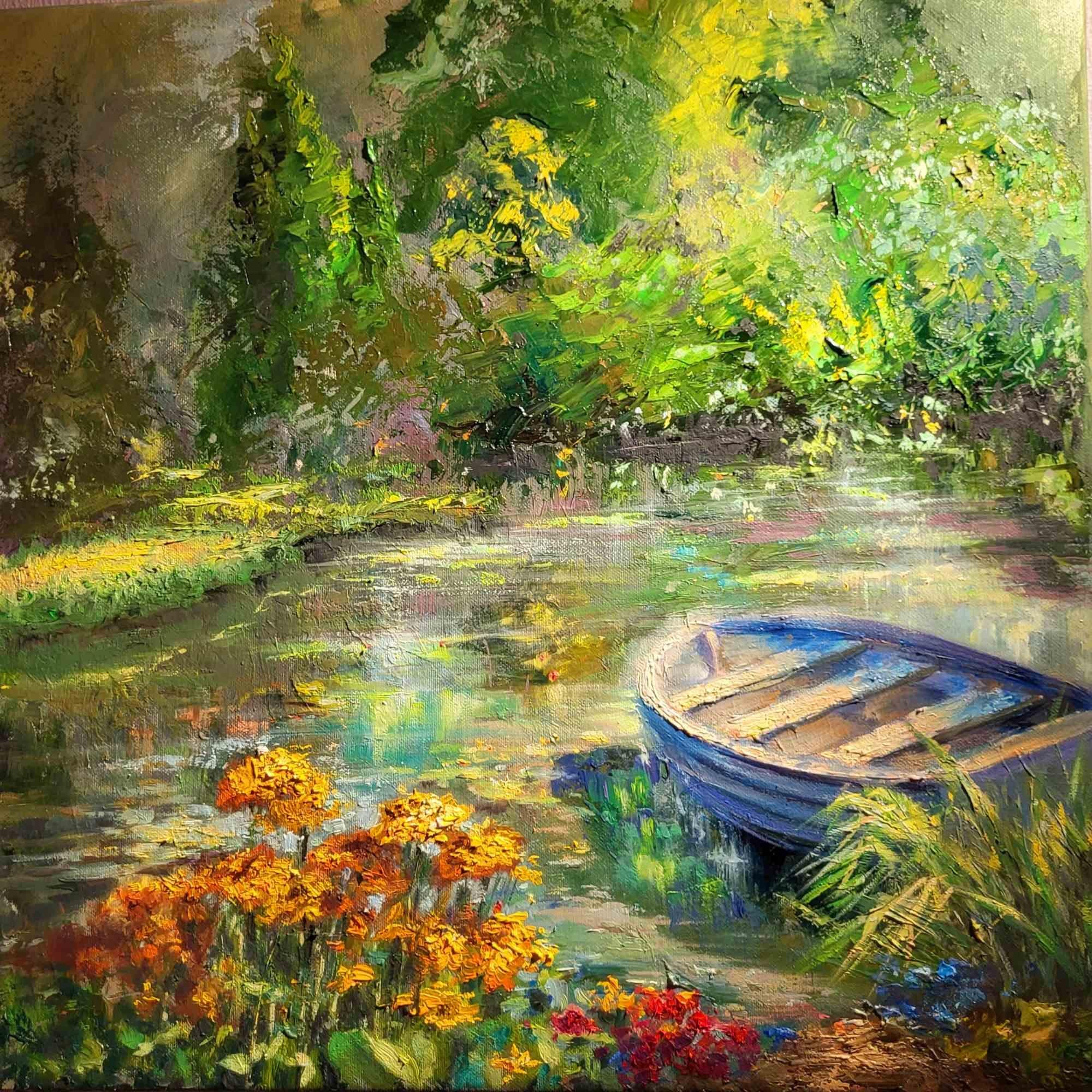 Oil painting 'Midday in park',
On canvas 50 x 50 cm,
2023
Excellent condition.