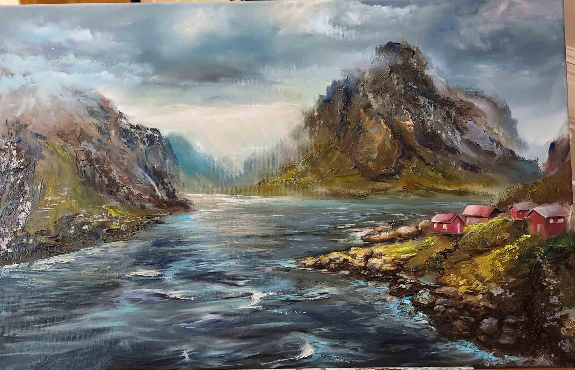 Norway - Oil Painting by Elena Mardashova - 2022