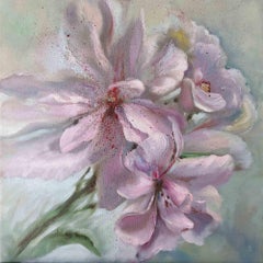 Pink Rhododendron - Oil Painting by Elena Mardashova - 2020