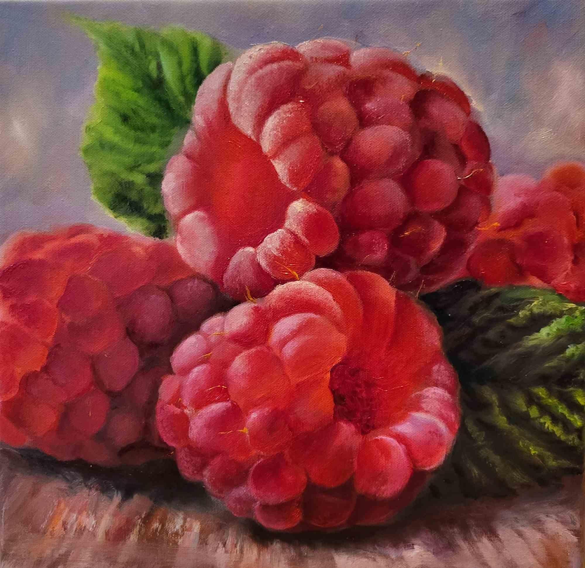 Frambuesas 

Óleo original sobre lienzo 40 x 40 cm, 2024. 

