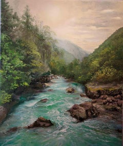 Fiume - Quadro ad olio di Elena Mardashova - 2023