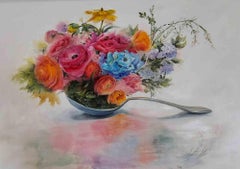 Spring Breakfasat - Oil Painting by Elena Mardashova - 2022