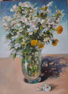Dandelions Spring - Peinture à l'huile d'Elena Mardashova - 2022