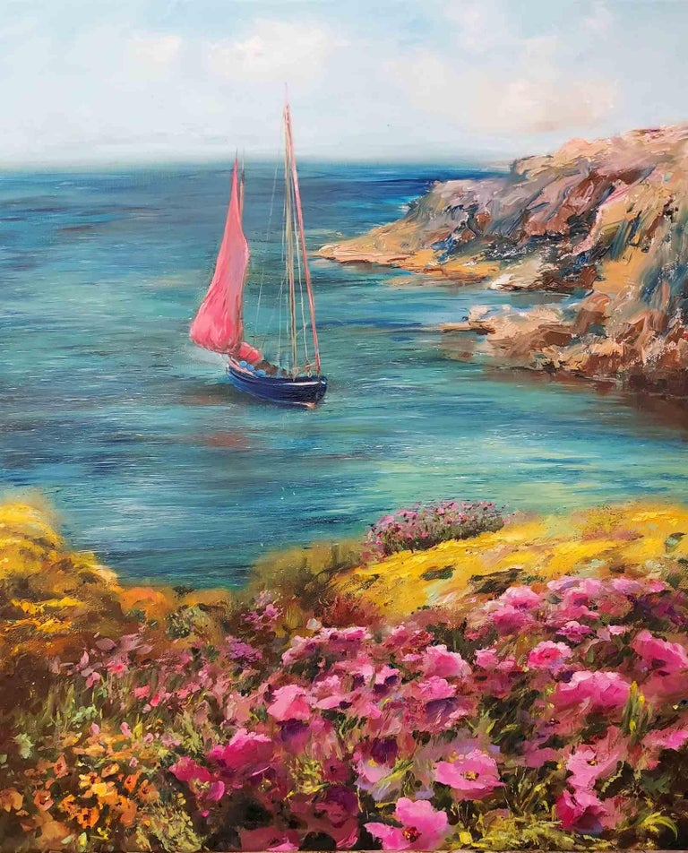 Elena Mardashova - Summer Island - Oil Painting by Elena Mardashova ...