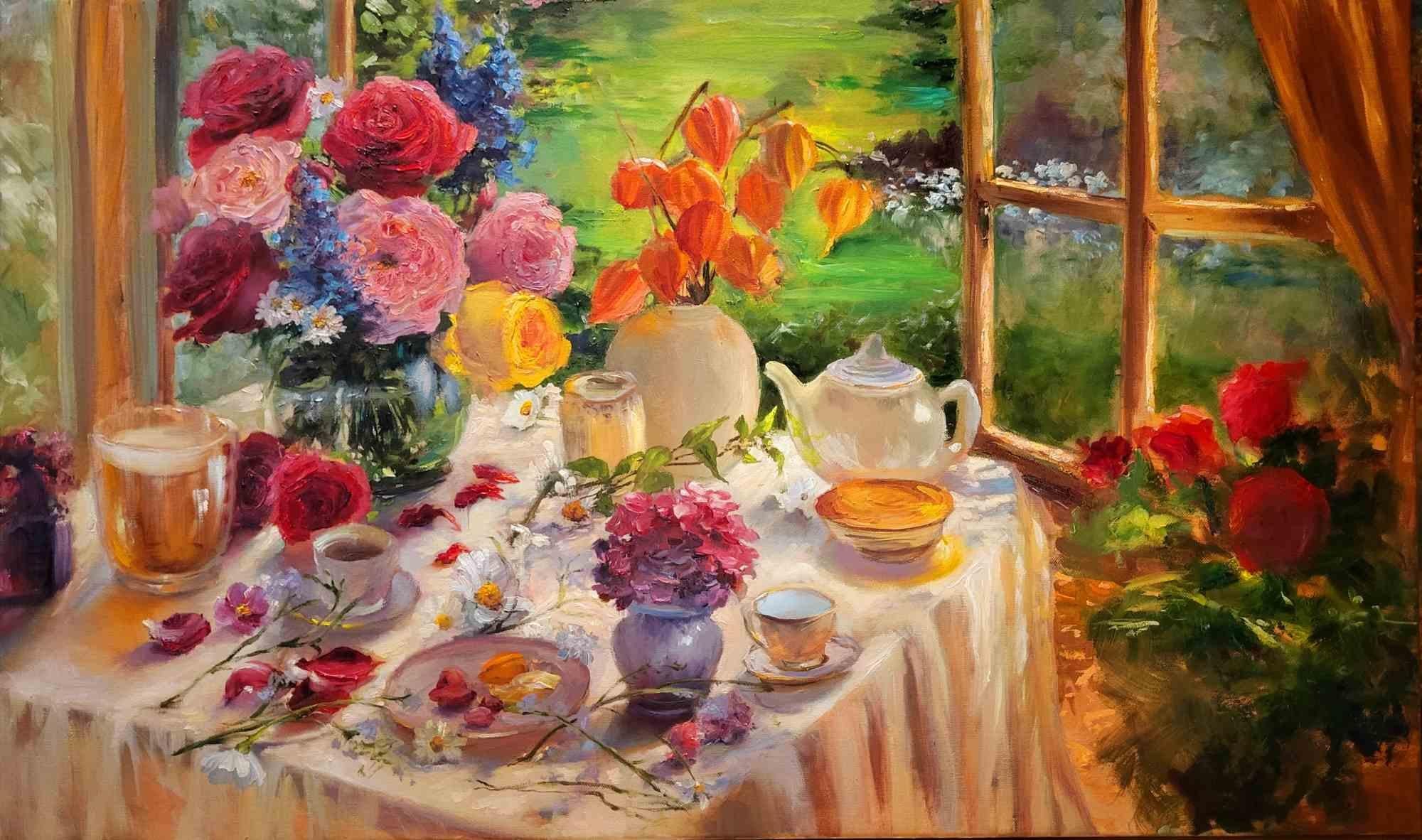Summer morning - Oil Paint by Elena Mardashova - 2025