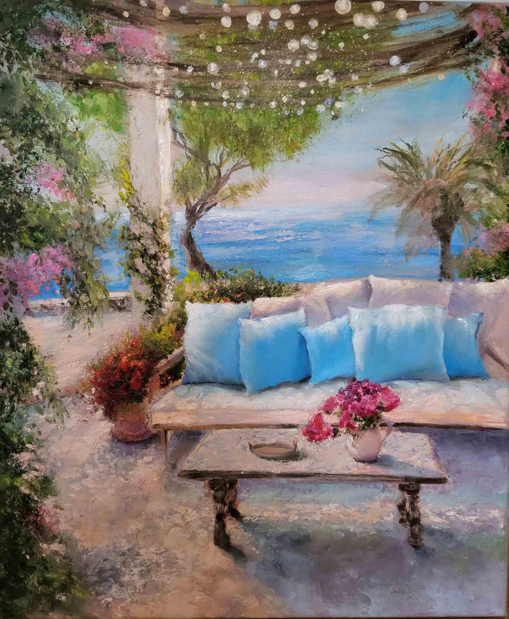 Welcome - Pittura ad olio di Elena Mardashova - 2023