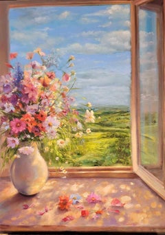 Window into spring - Oil Paint by Elena Mardashova - 2026
