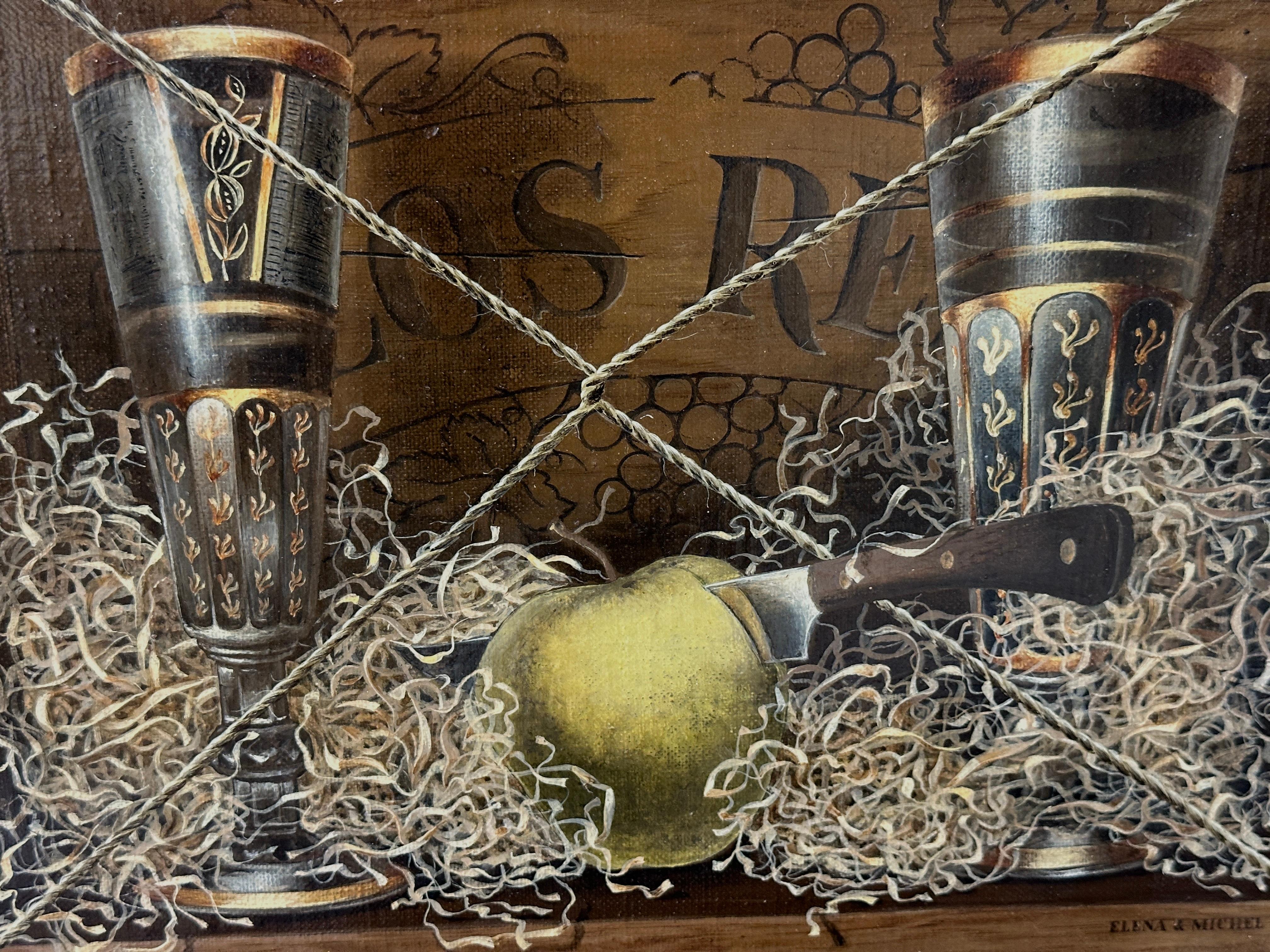 Elena & Michel Gran Trompe L'Oeil Stillleben (21. Jahrhundert und zeitgenössisch) im Angebot