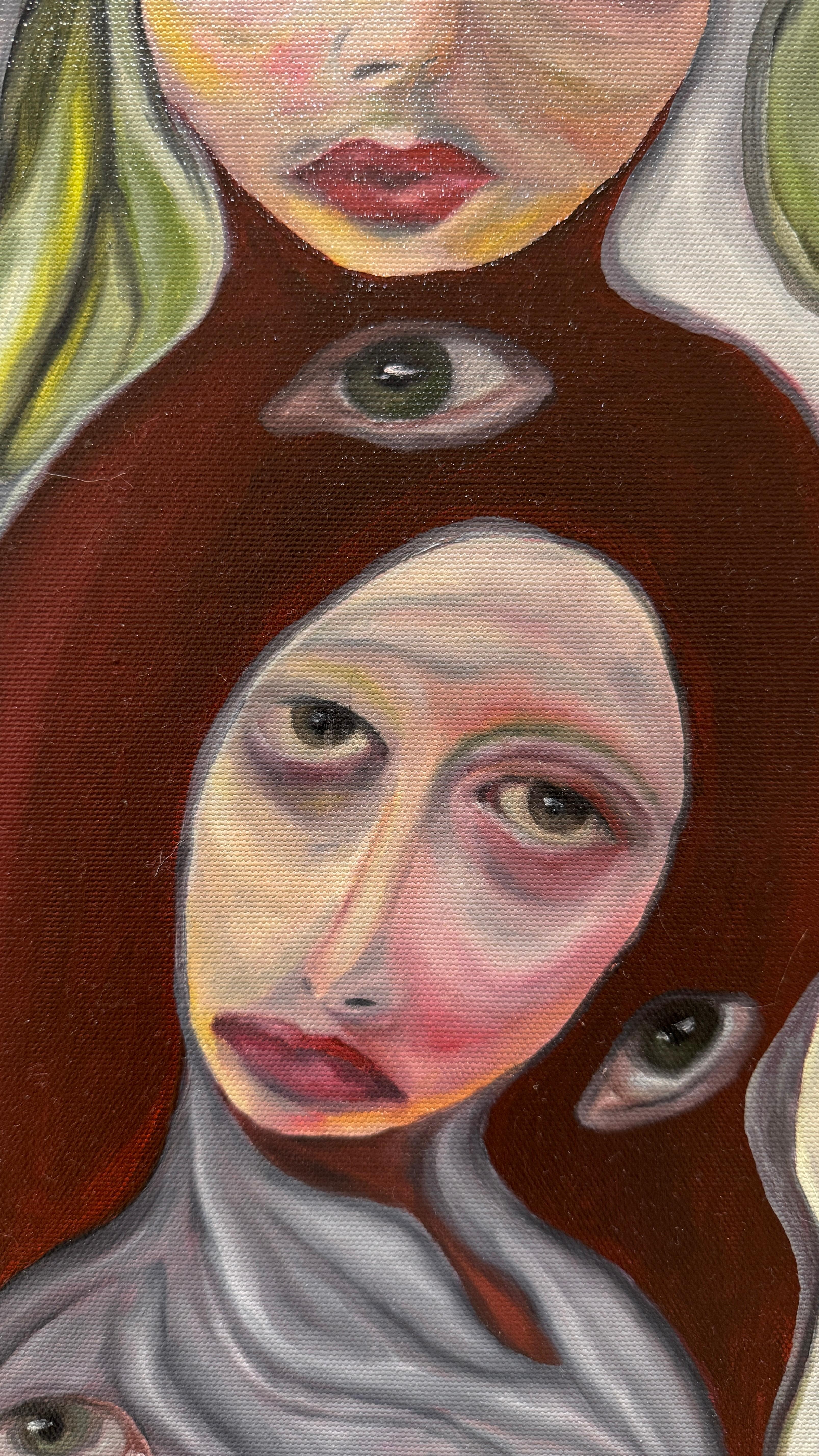 Il giardino alle spalle - Painting di Elena Militaru