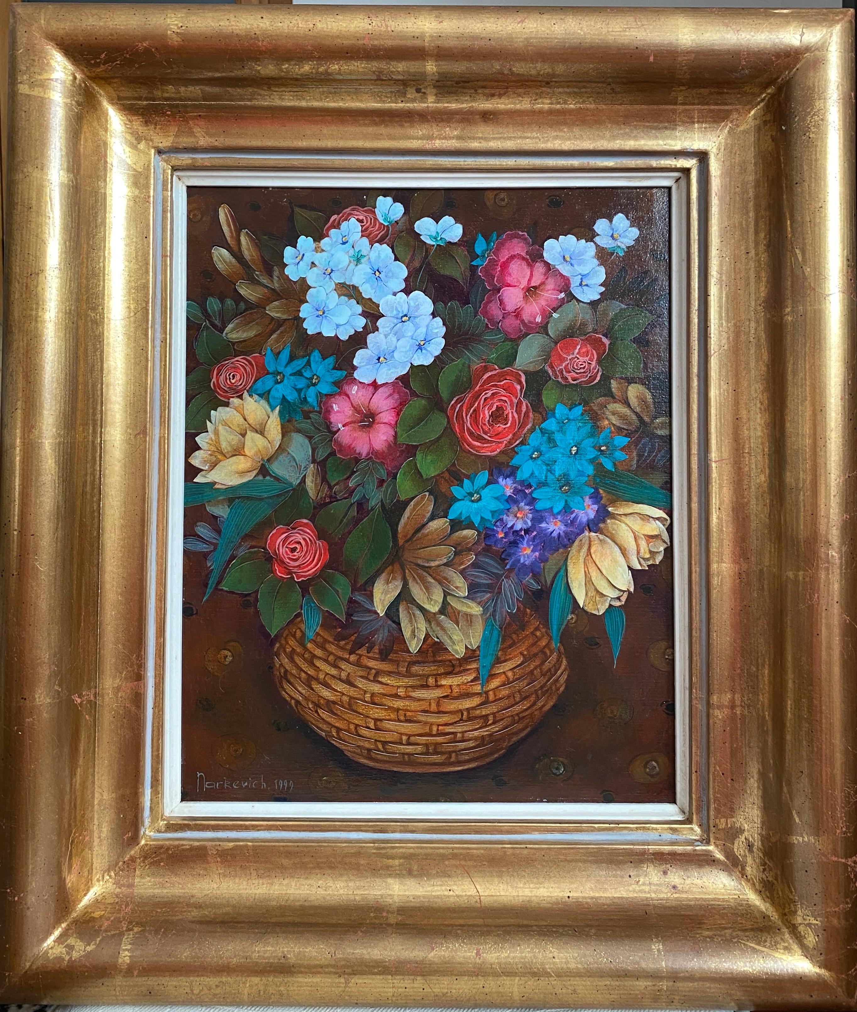 Las flores - Painting Contemporáneo de Elena Narkevich