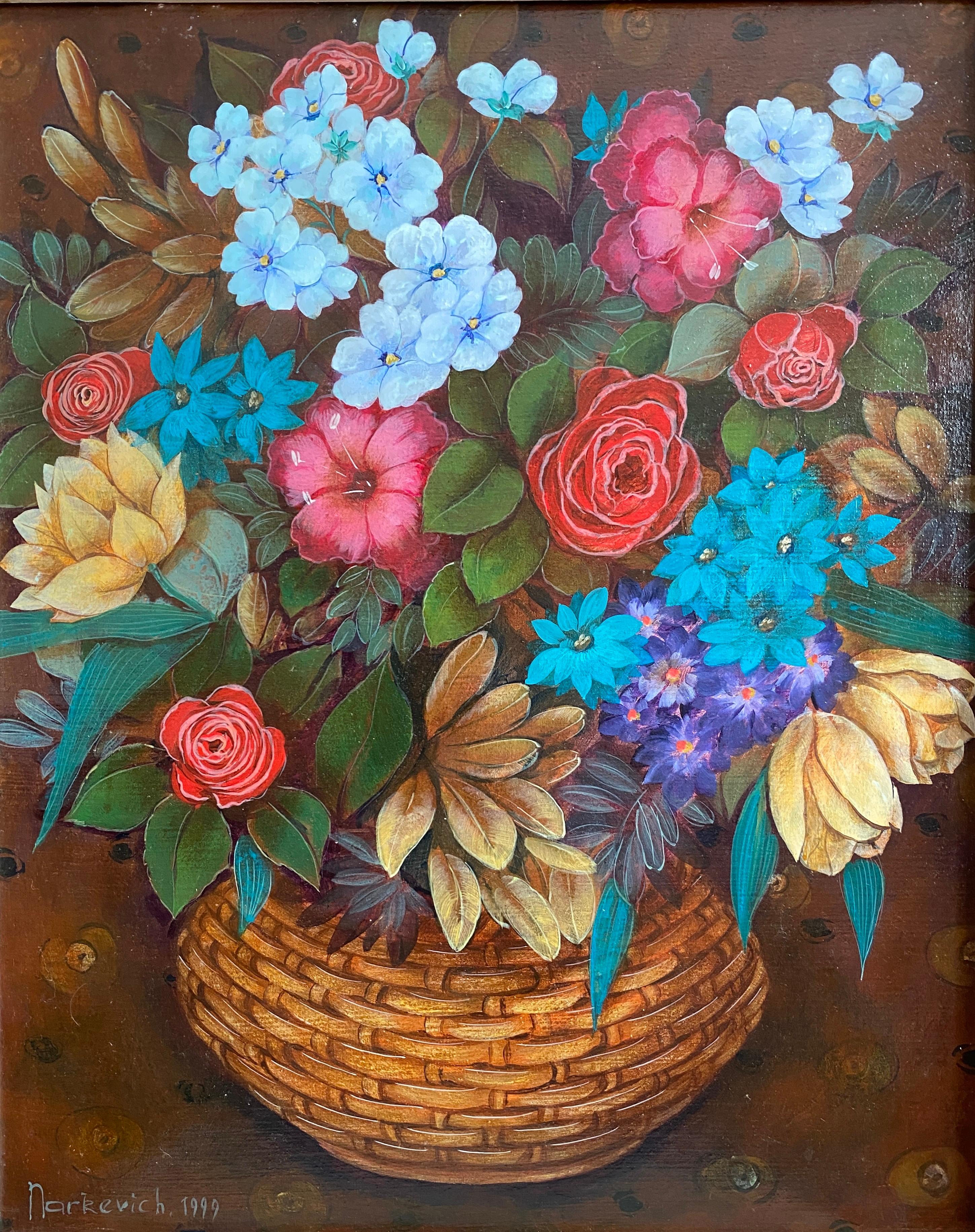 Figurative Painting de Elena Narkevich - Las flores