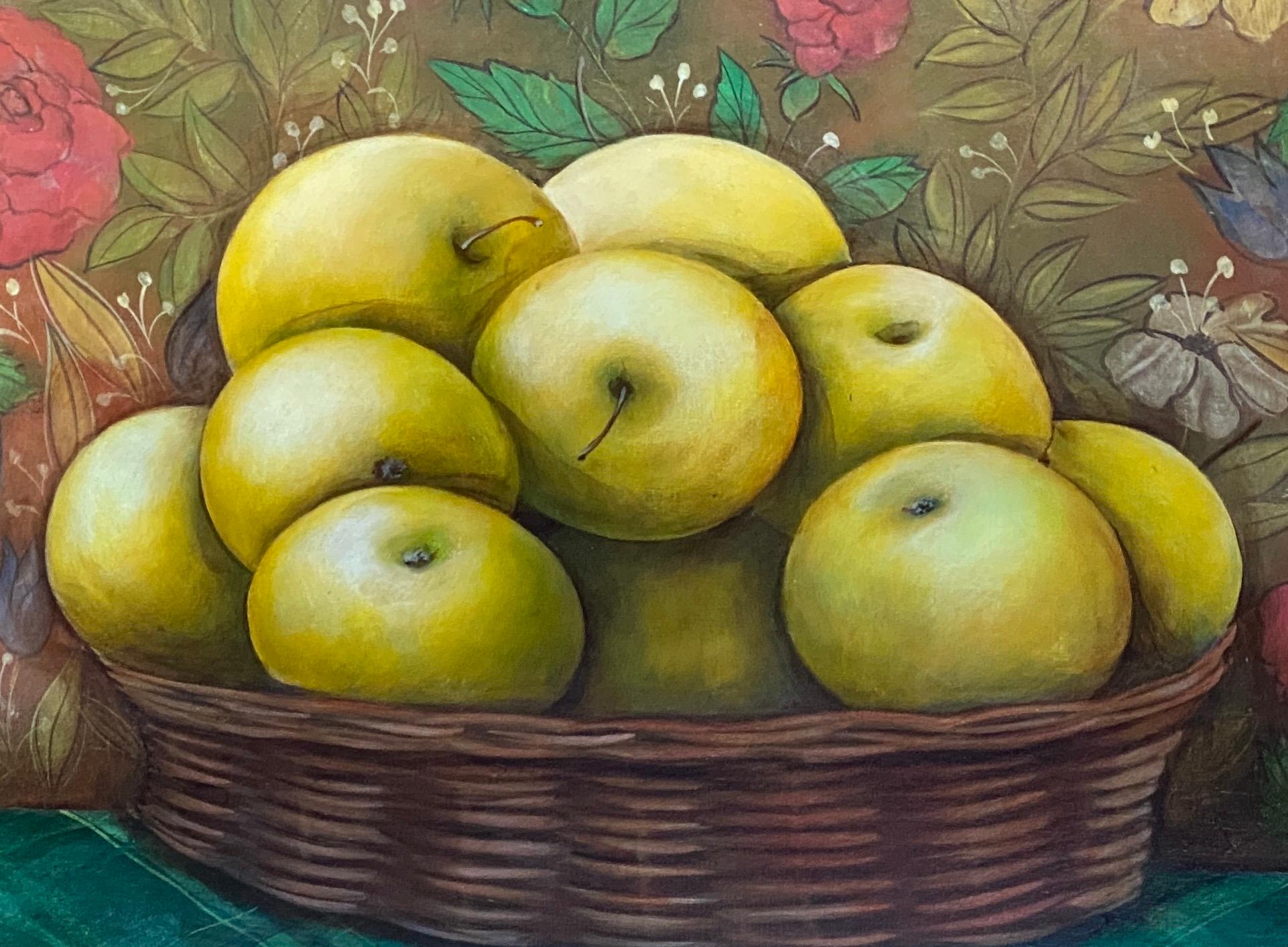 The still Life with yellow apples.  im Angebot 1
