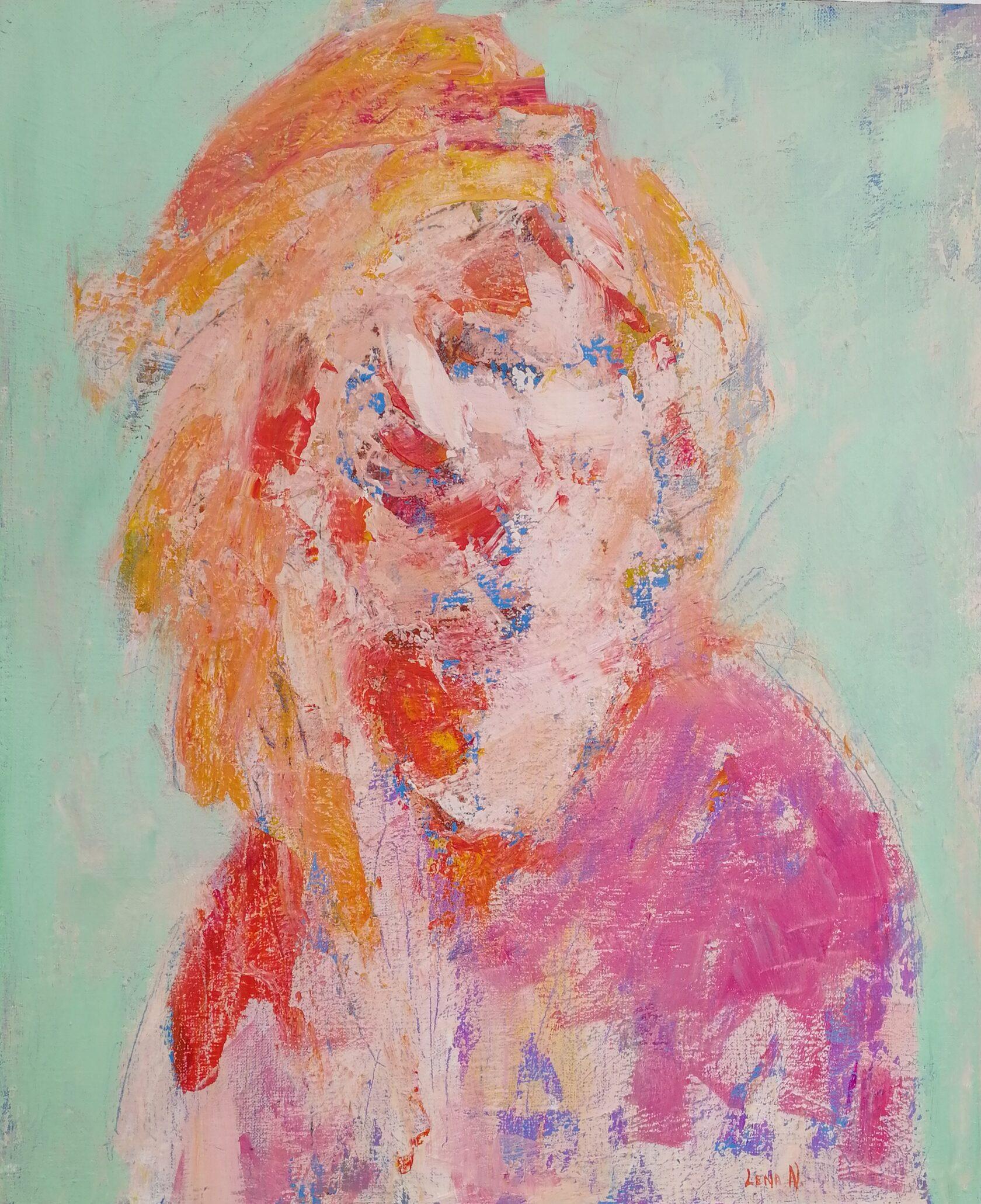 Gioia, 60x50 cm, acrilico su tela - Art di Elena Naushirvanova 